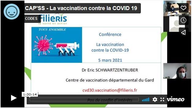 Visioconférence sur la vaccination contre la COVID-19