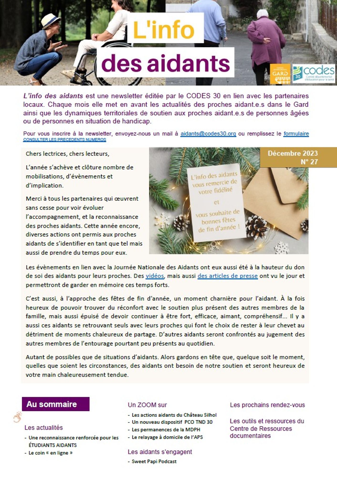 Numéro 27 - Décembre 2023