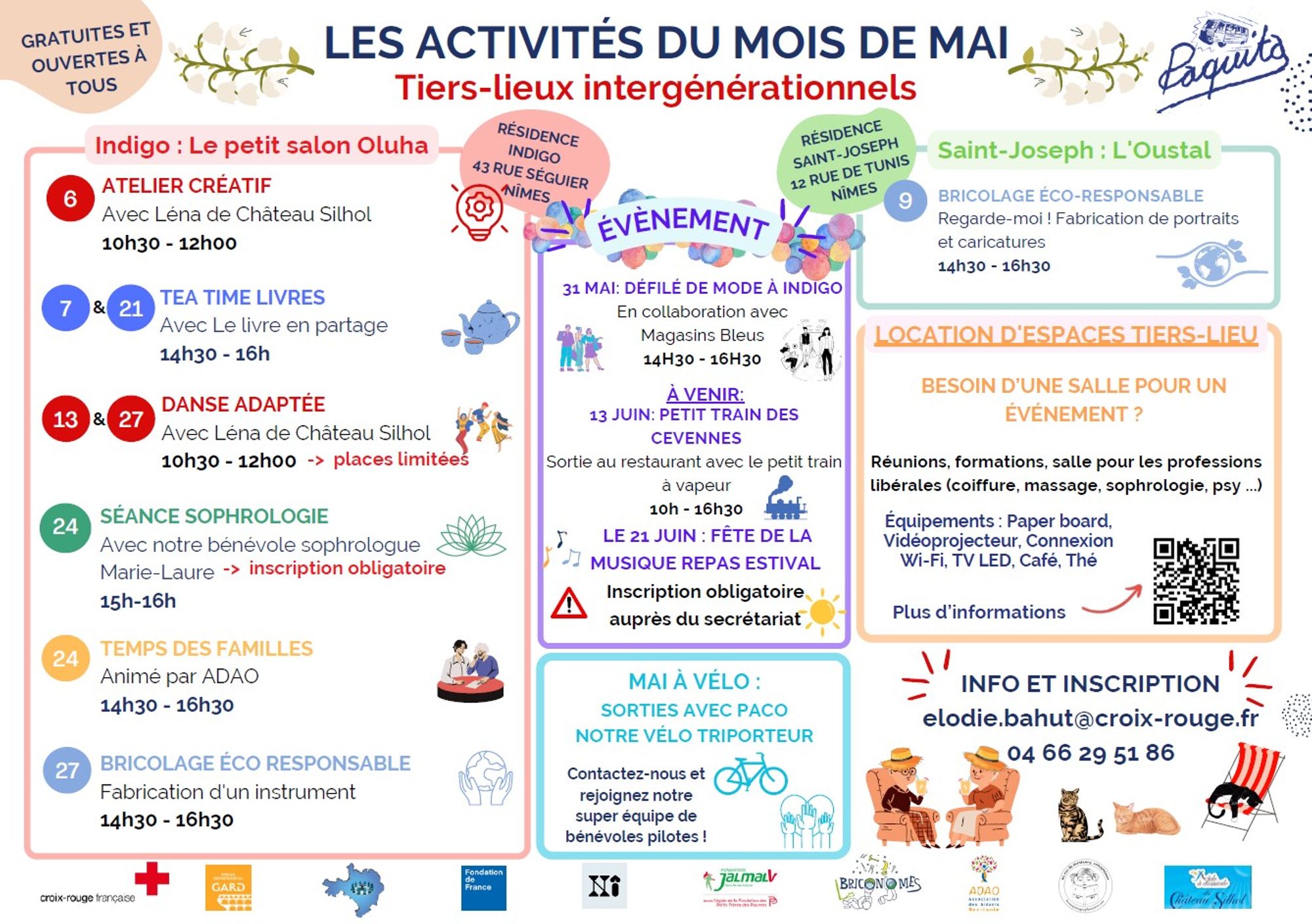 Les activités aux Tiers-Lieux intergénérationnels - EHPAD Indigo et St-Joseph à Nîmes