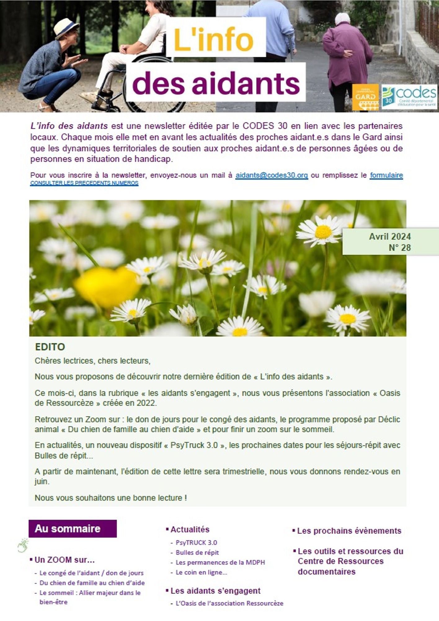 Numéro 28 - Avril 2024