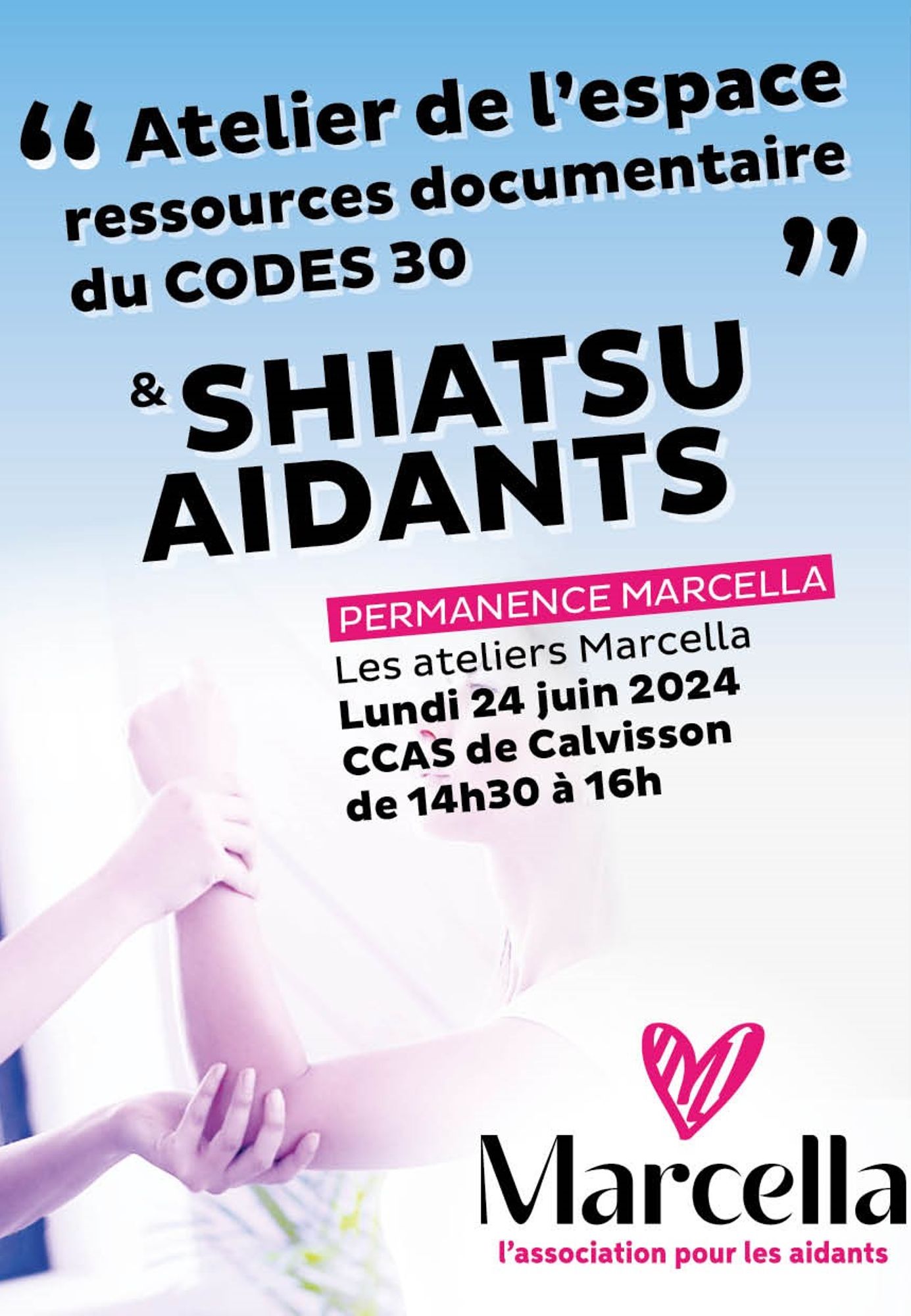 Atelier de l'espace ressources documentaires du CODES 30 et "Shiatsu aidants"