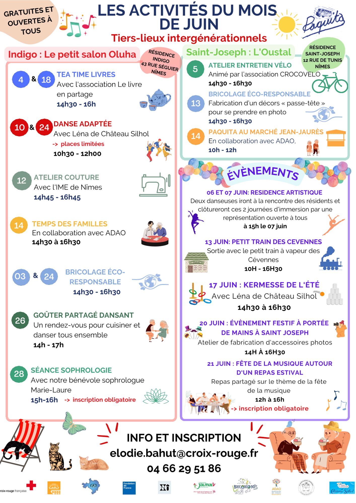 Les activités aux Tiers-Lieux intergénérationnels - EHPAD Indigo et St-Joseph à Nîmes