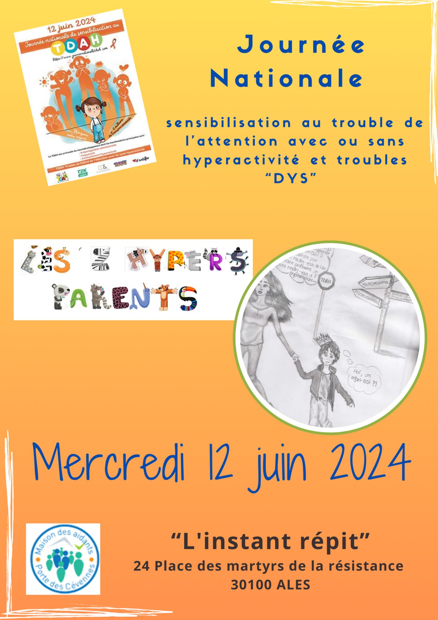 JOURNEE NATIONALE de sensibilisation au trouble de l'attention avec ou sans hyperactivité et troubles "DYS"