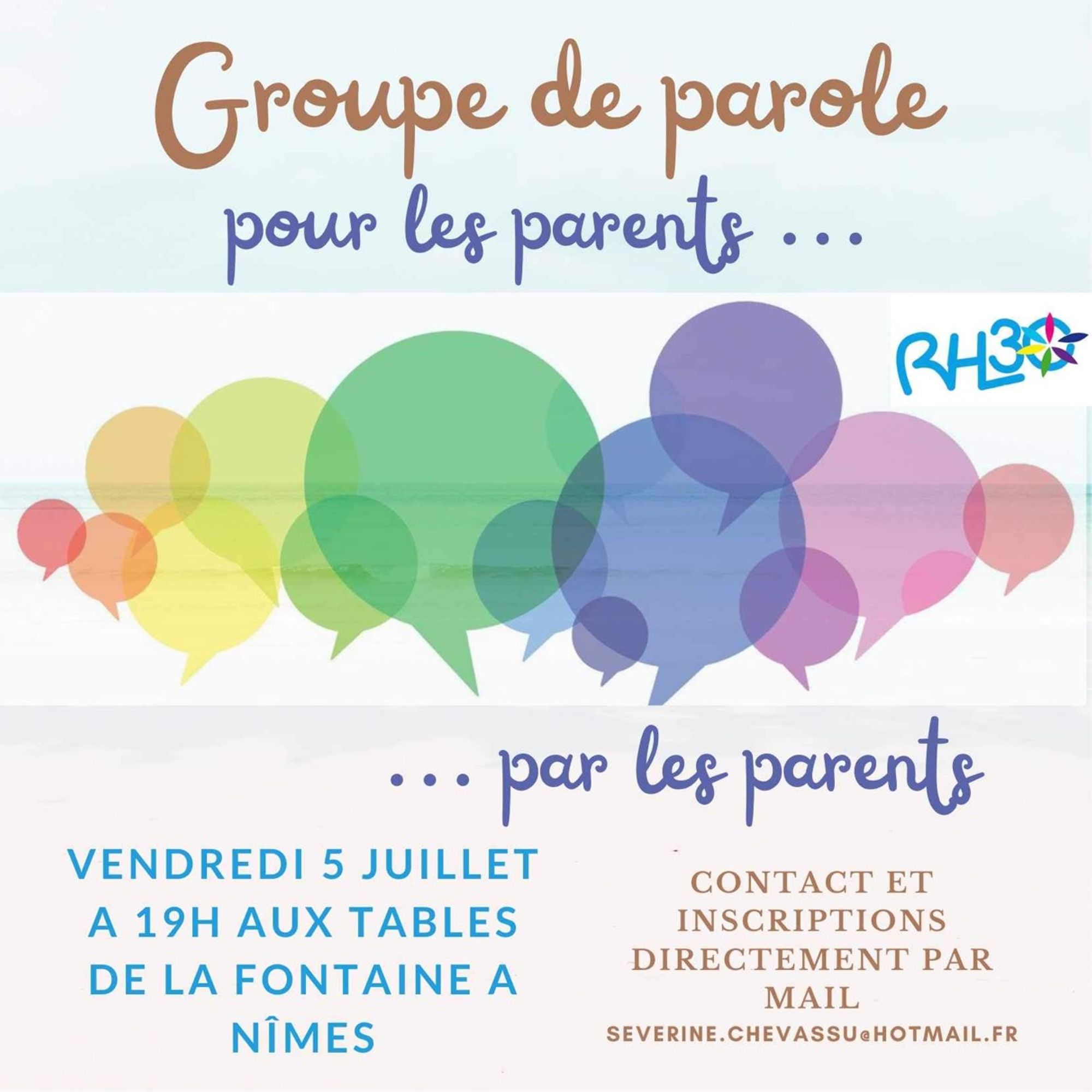 Groupe de parole pour les parents... par les parents - Le réseau handi'Lib'30