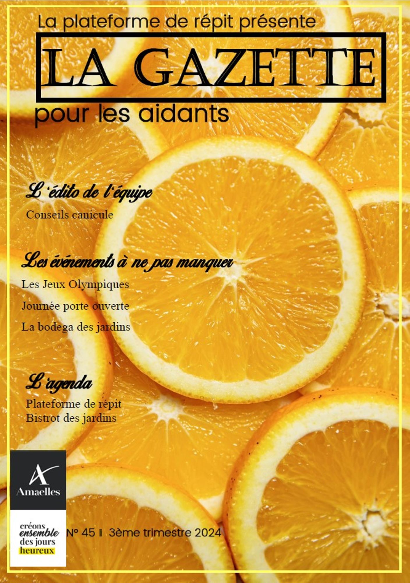 Les évènements et activités de la plateforme de répit Amaelles Vivadom