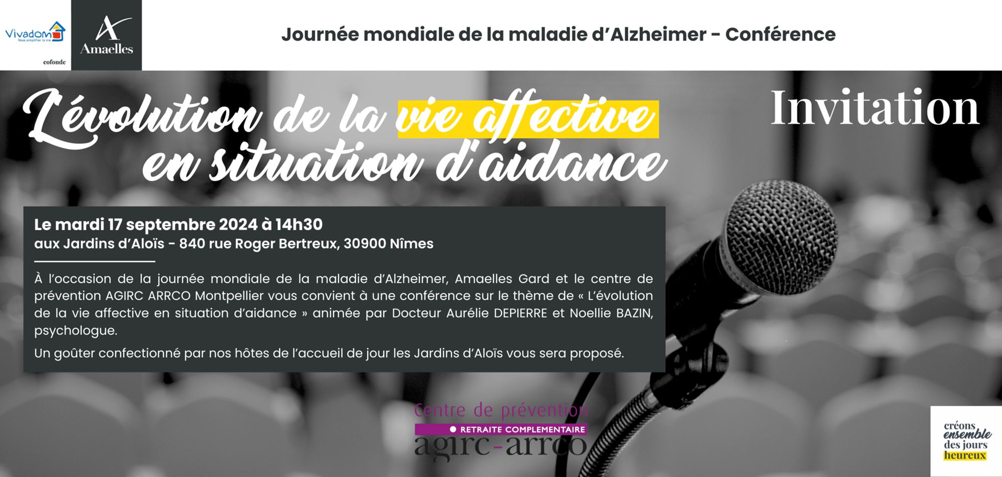Journée mondiale de la maladie d'Alzheimer - Conférence