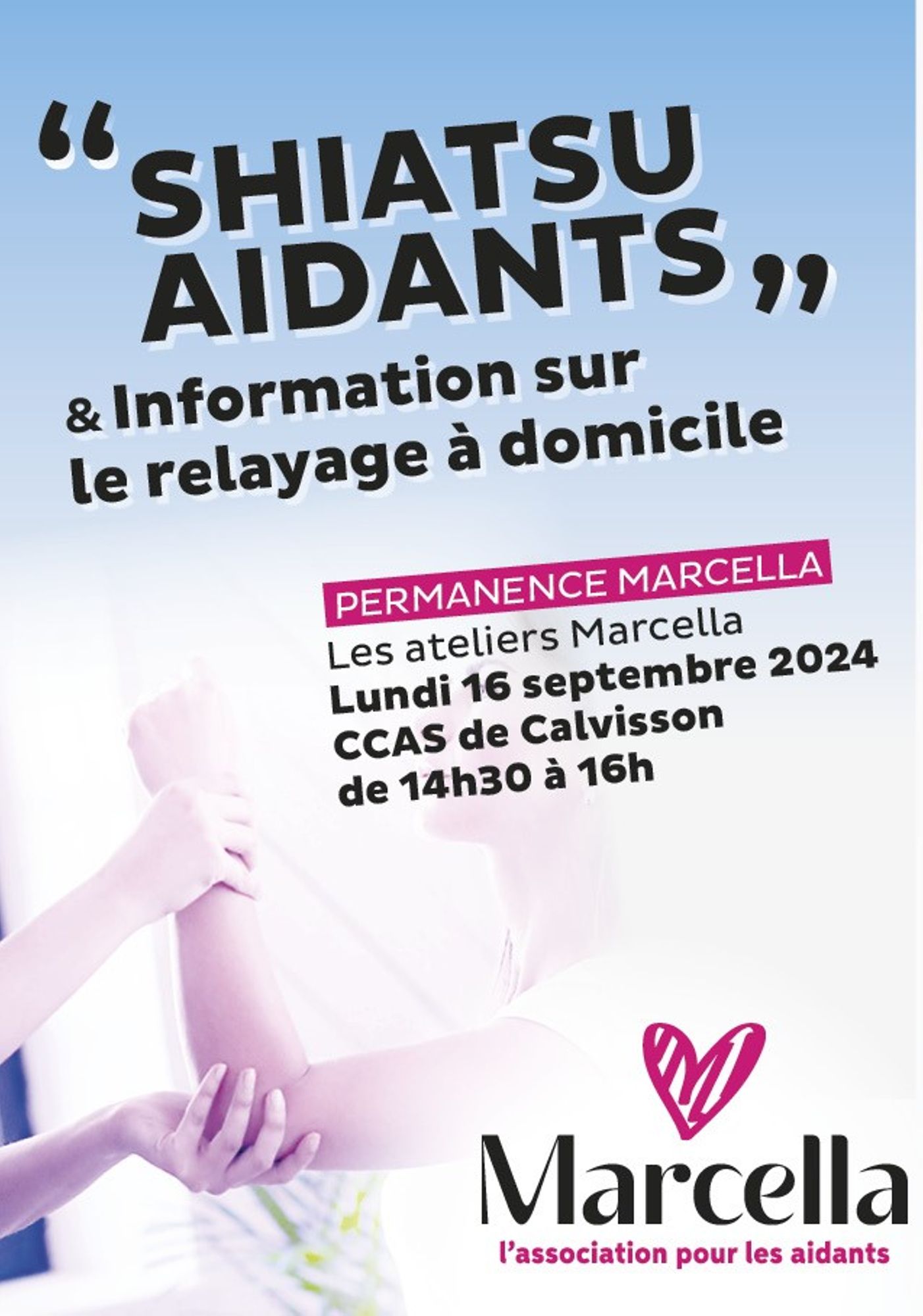 Atelier "Shiatsu aidants" et information sur le relayage à domicile