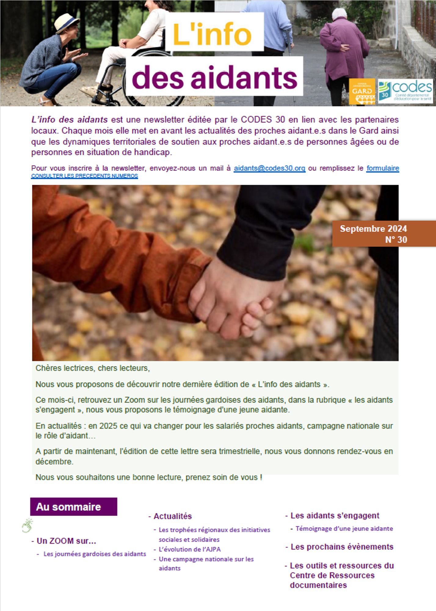 Numéro 30 - Septembre 2024