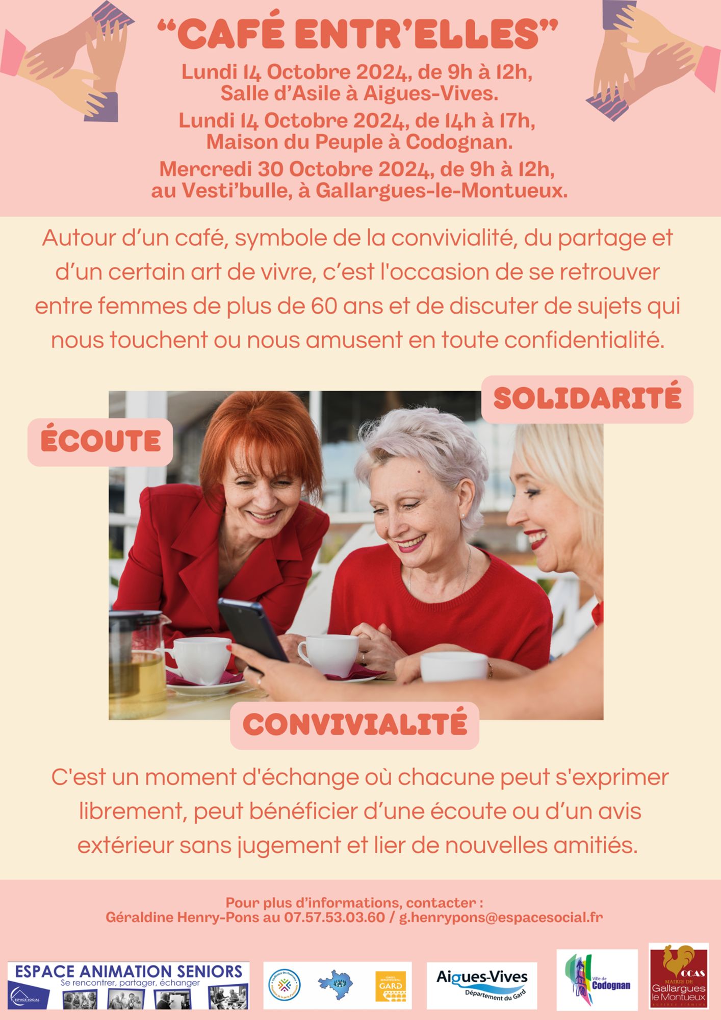 Temps d’échange « Café entr’elles »