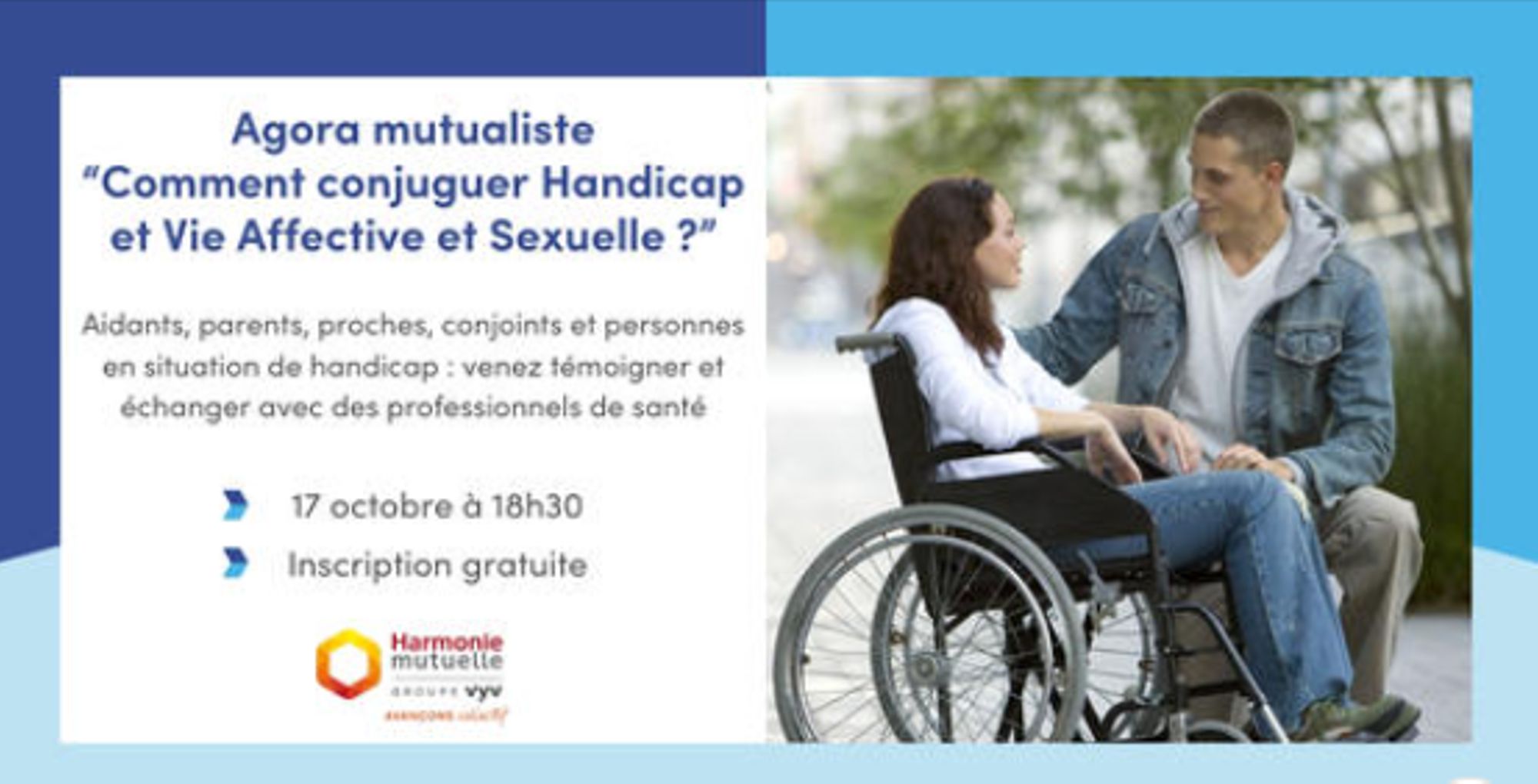 CONFERENCE - Vie affective et sexuelle en situation de handicap : osons en parler !