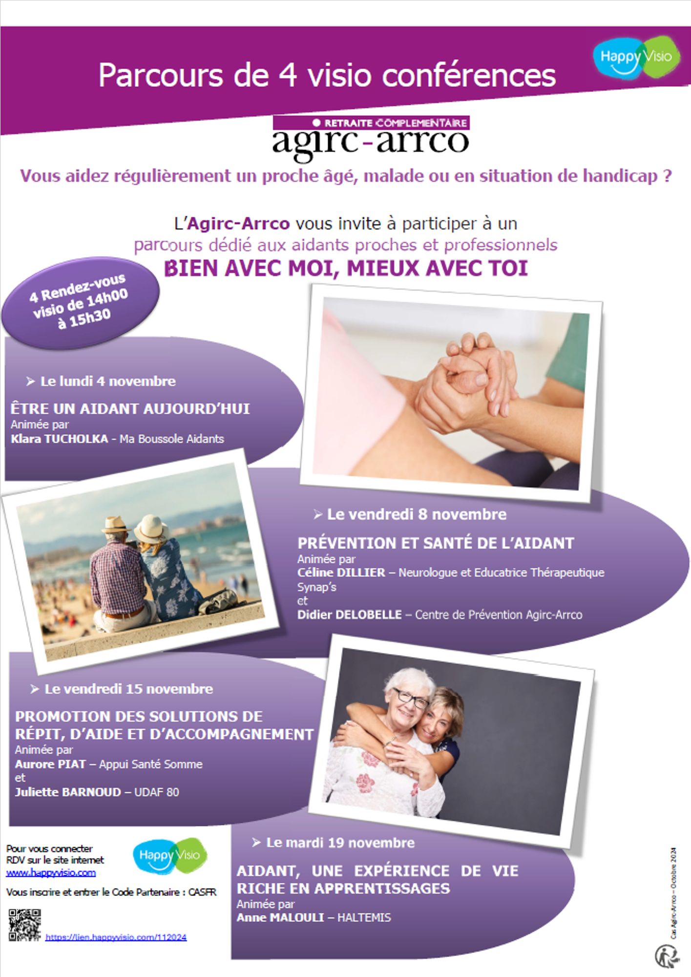 Parcours de 4 Visio conférences