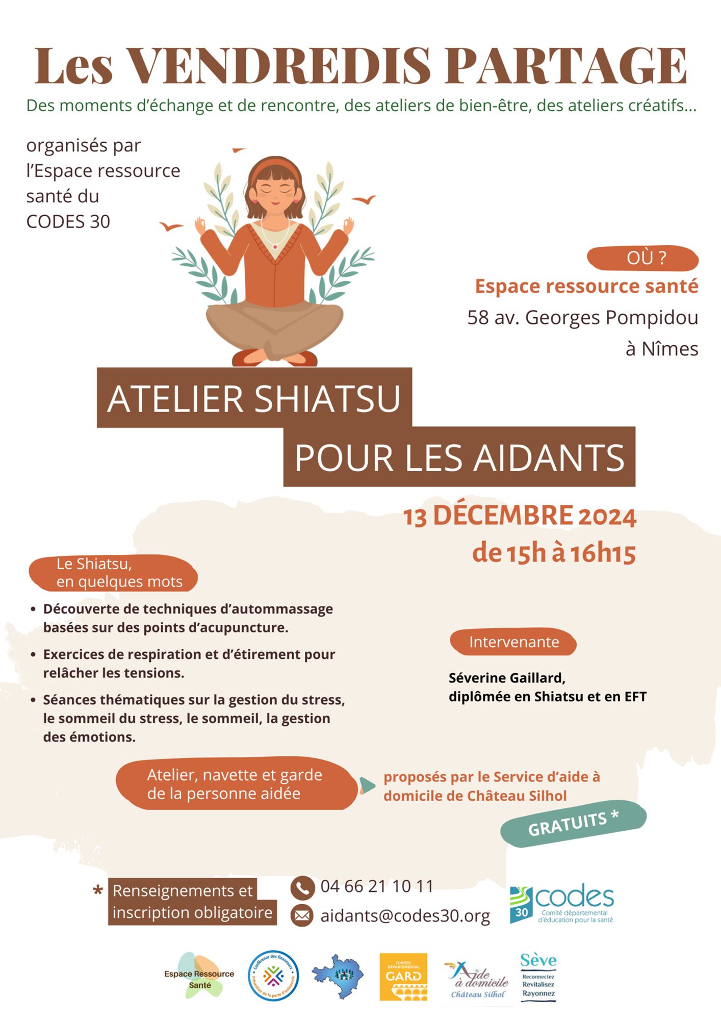 ATELIER SHIATSU pour les aidants
