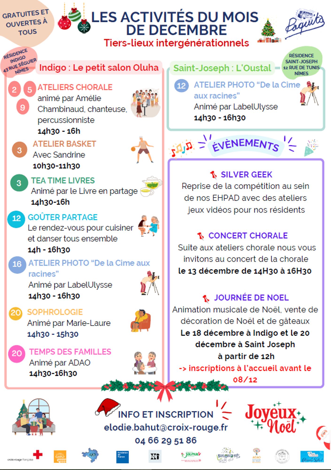 Les activités aux Tiers-Lieux intergénérationnels - EHPAD Indigo et St-Joseph à Nîmes
