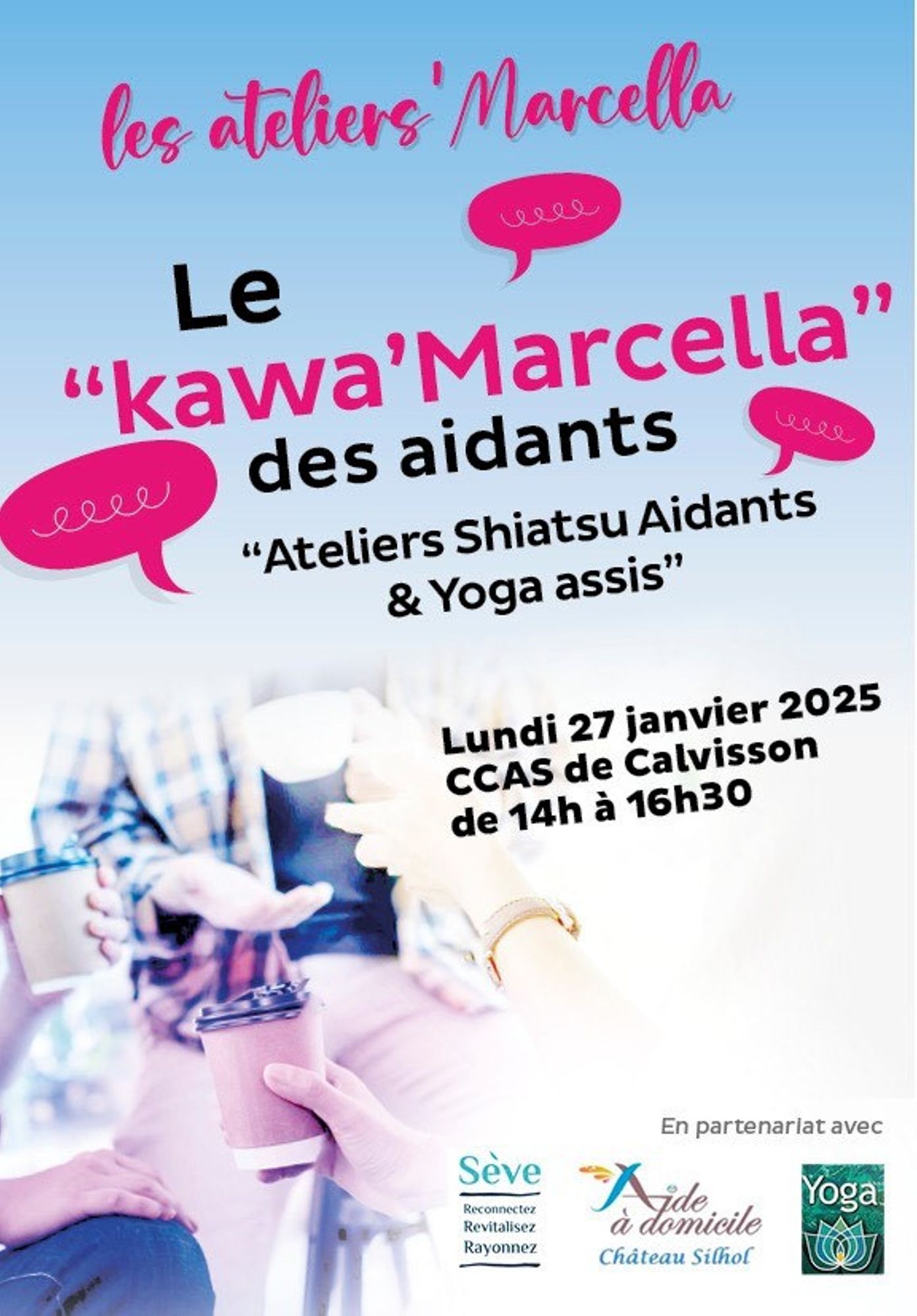 Le "Kawa'Marcella des aidants" - Ateliers Shiatsu & Yoga assis