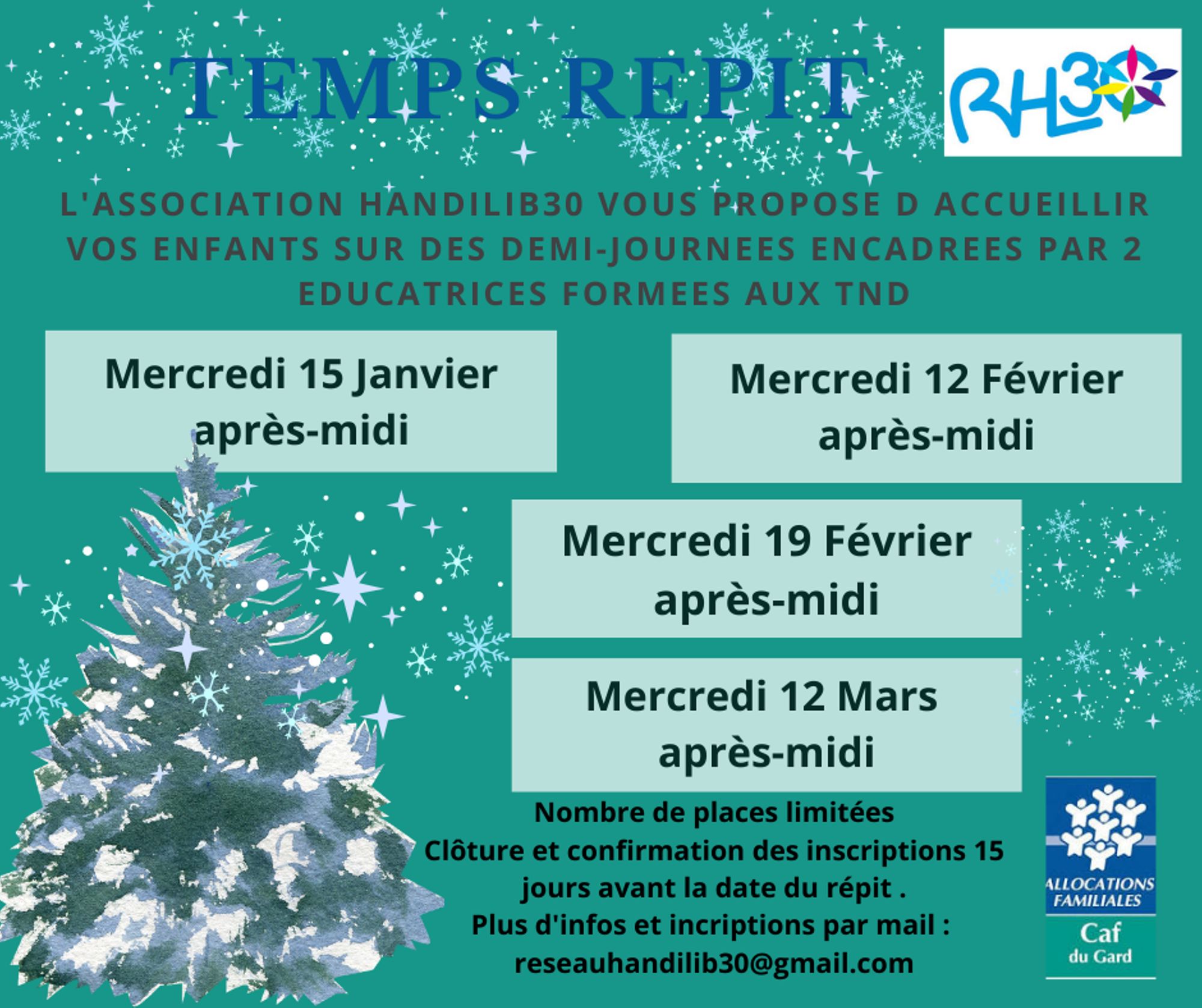 Des temps Répit proposés par le réseau Handi'Lib'30