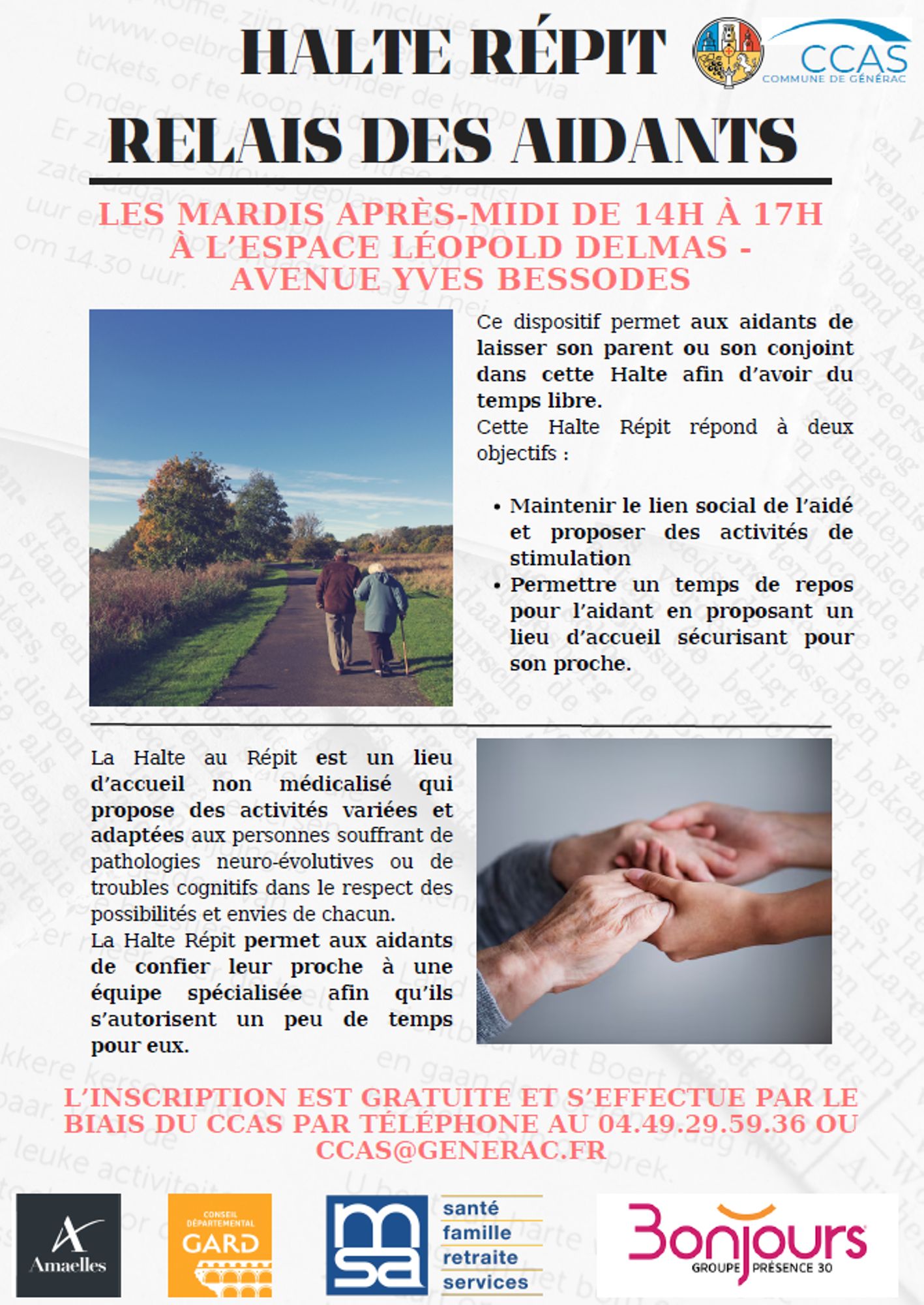 Après-midi de la Halte Répit, Relais des Aidants