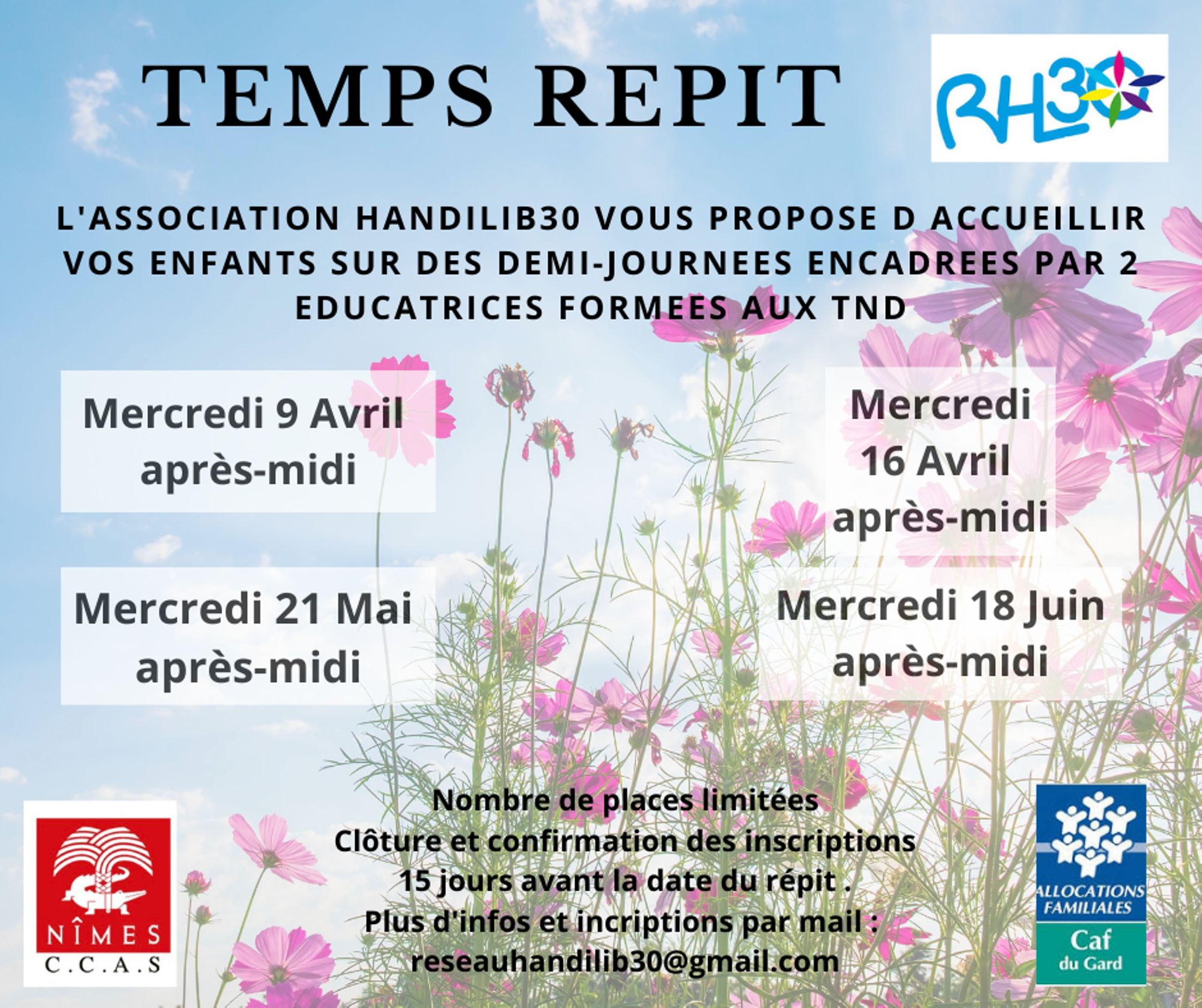 Des temps Répit proposés par le réseau Handi'Lib'30