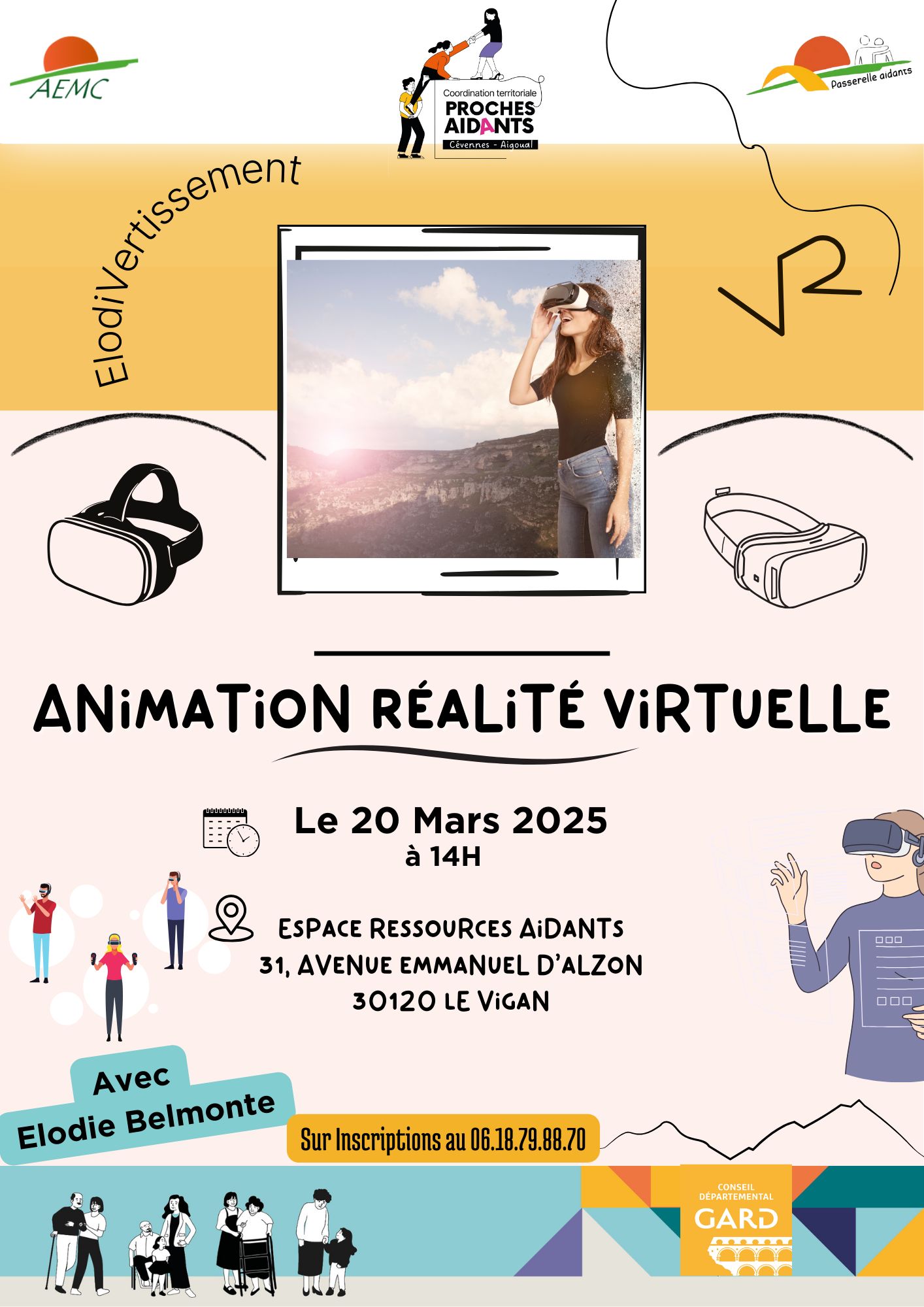 Atelier de casques de réalité virtuelle