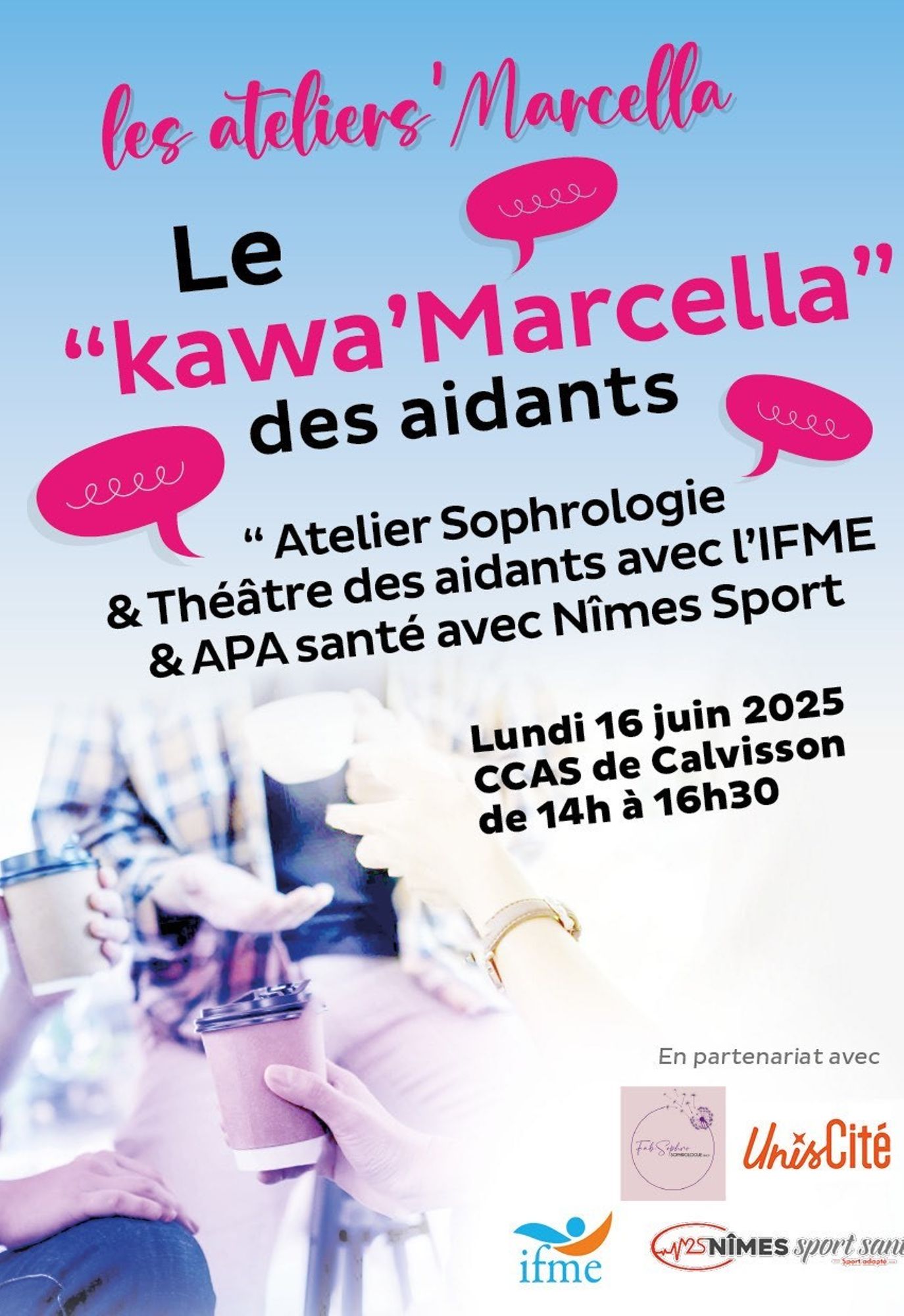 Les ateliers Marcella - Le "Kawa'Marcella des aidants"