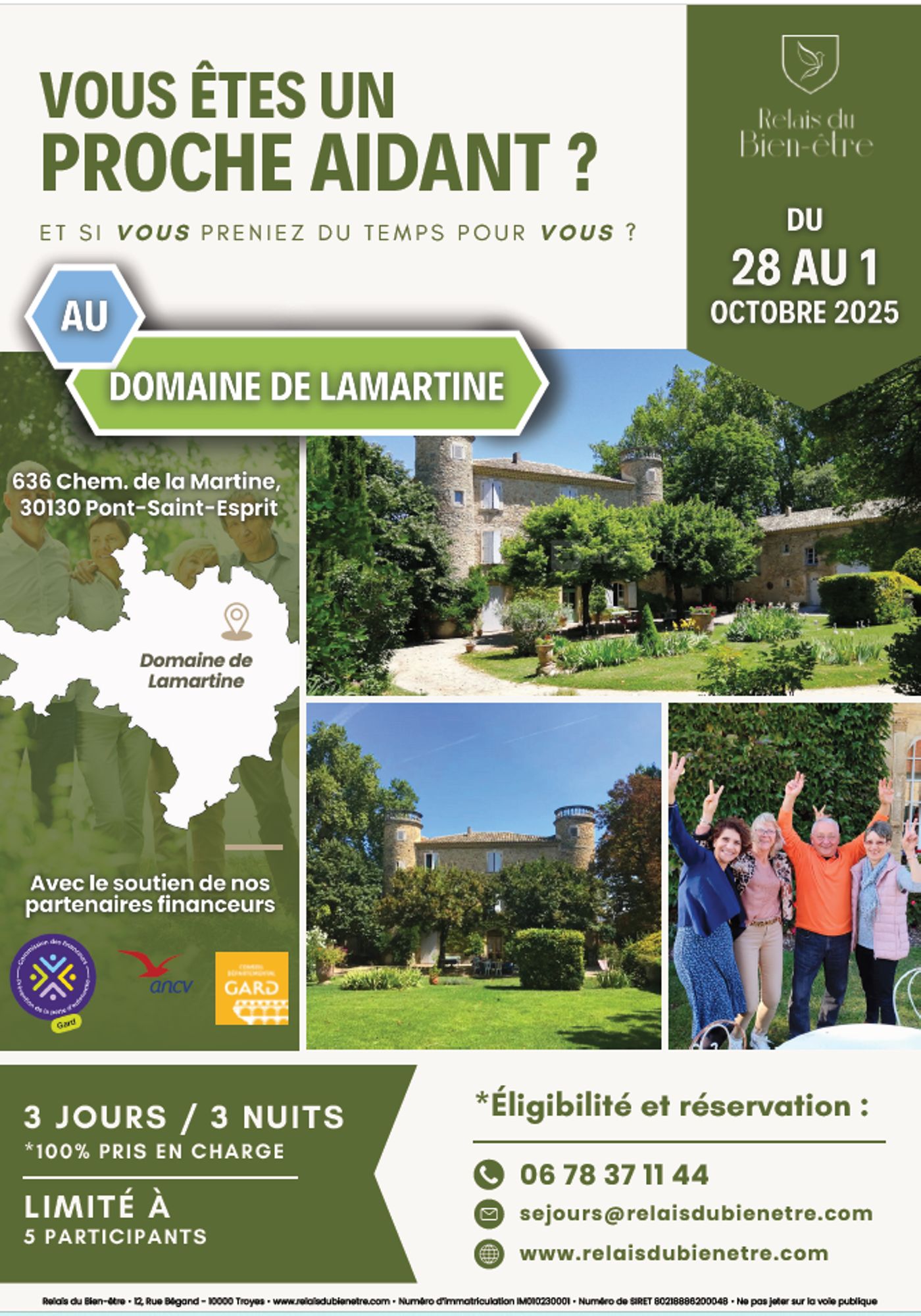 Séjour au "Domaine de Lamartine"