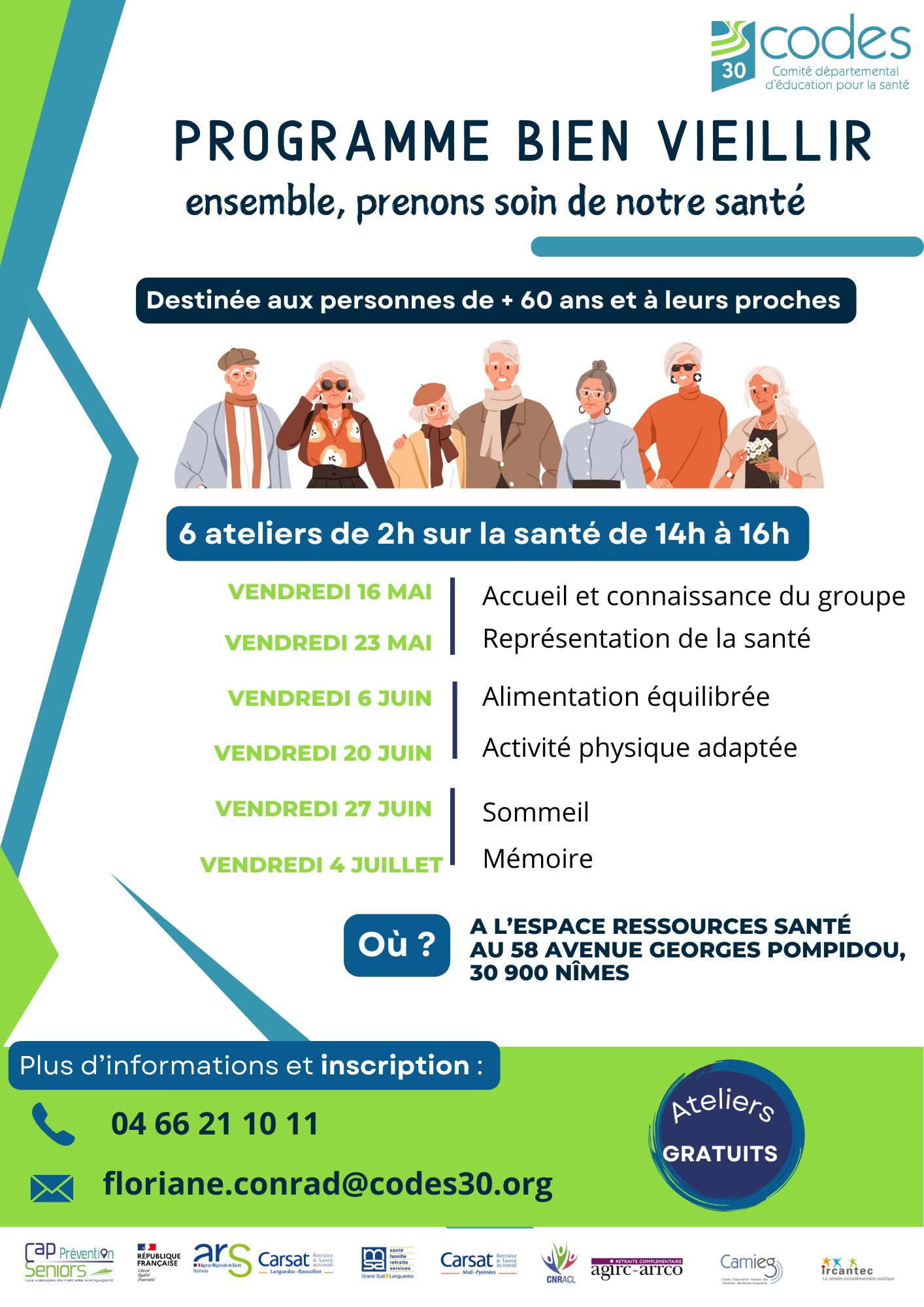 PROGRAMME BIEN VIEILLIR ensemble, prenons soins de notre santé