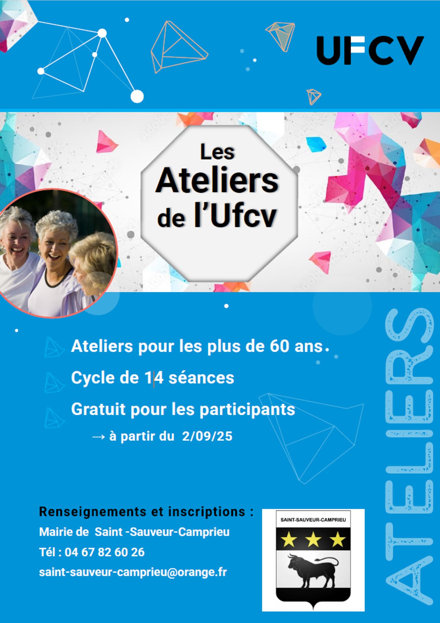 Les ateliers de l'UFCV pour les Séniors