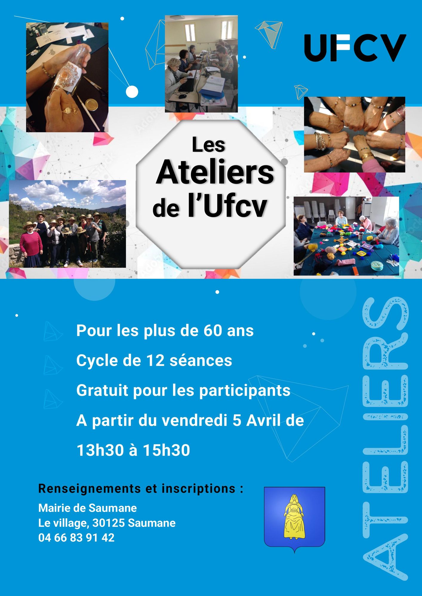 Les ateliers de l'UFCV pour les Séniors