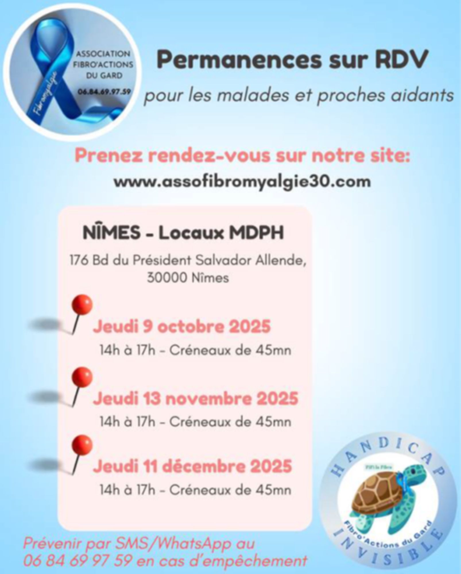 Association Fibromyalgie 30 - Permanence MDPH