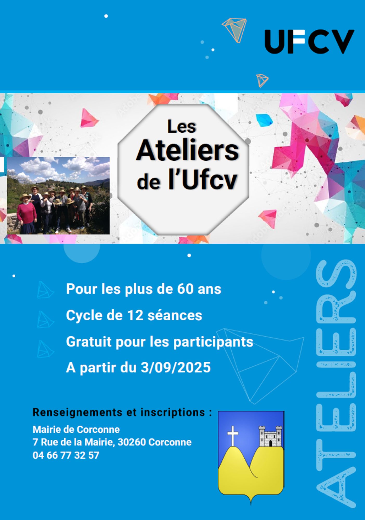 Les ateliers de l'UFCV pour les Séniors 