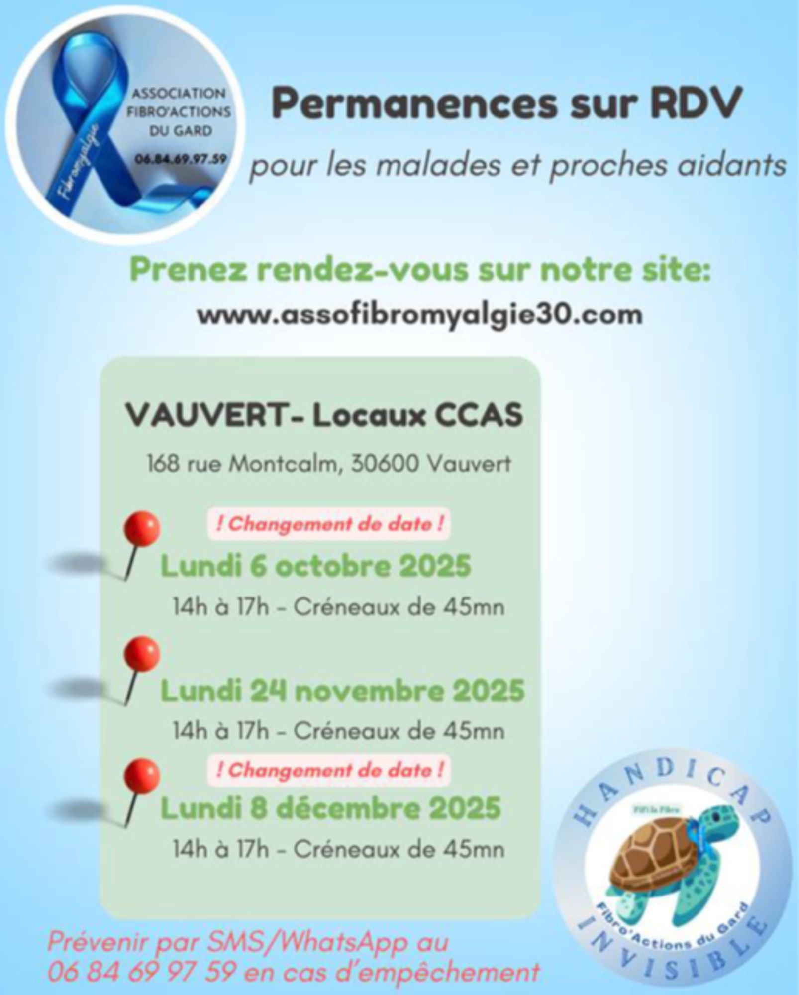 Association Fibromyalgie 30 - Permanence sur RDV 
