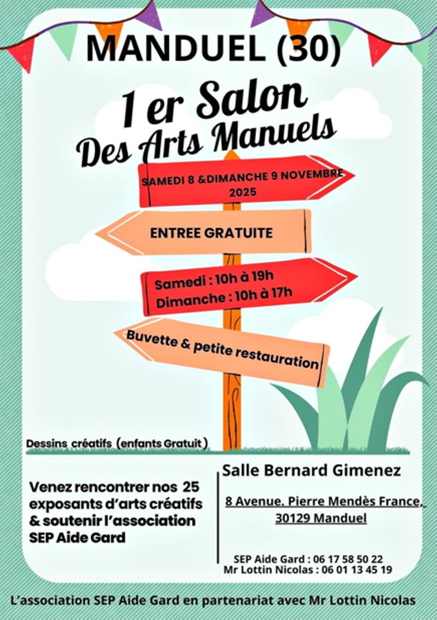 1er Salon des Arts Manuels avec l'association SEP Aide Gard