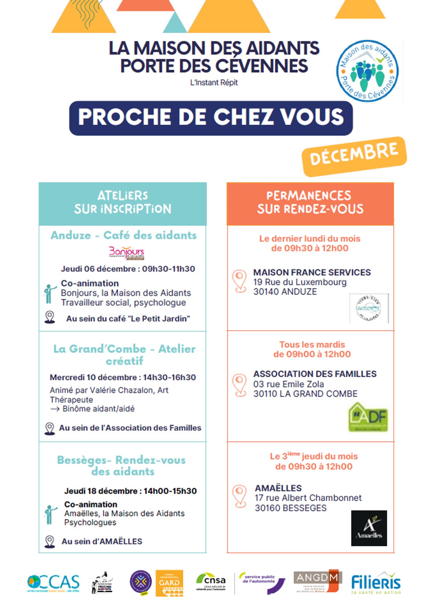 Programme de la Maison des aidants