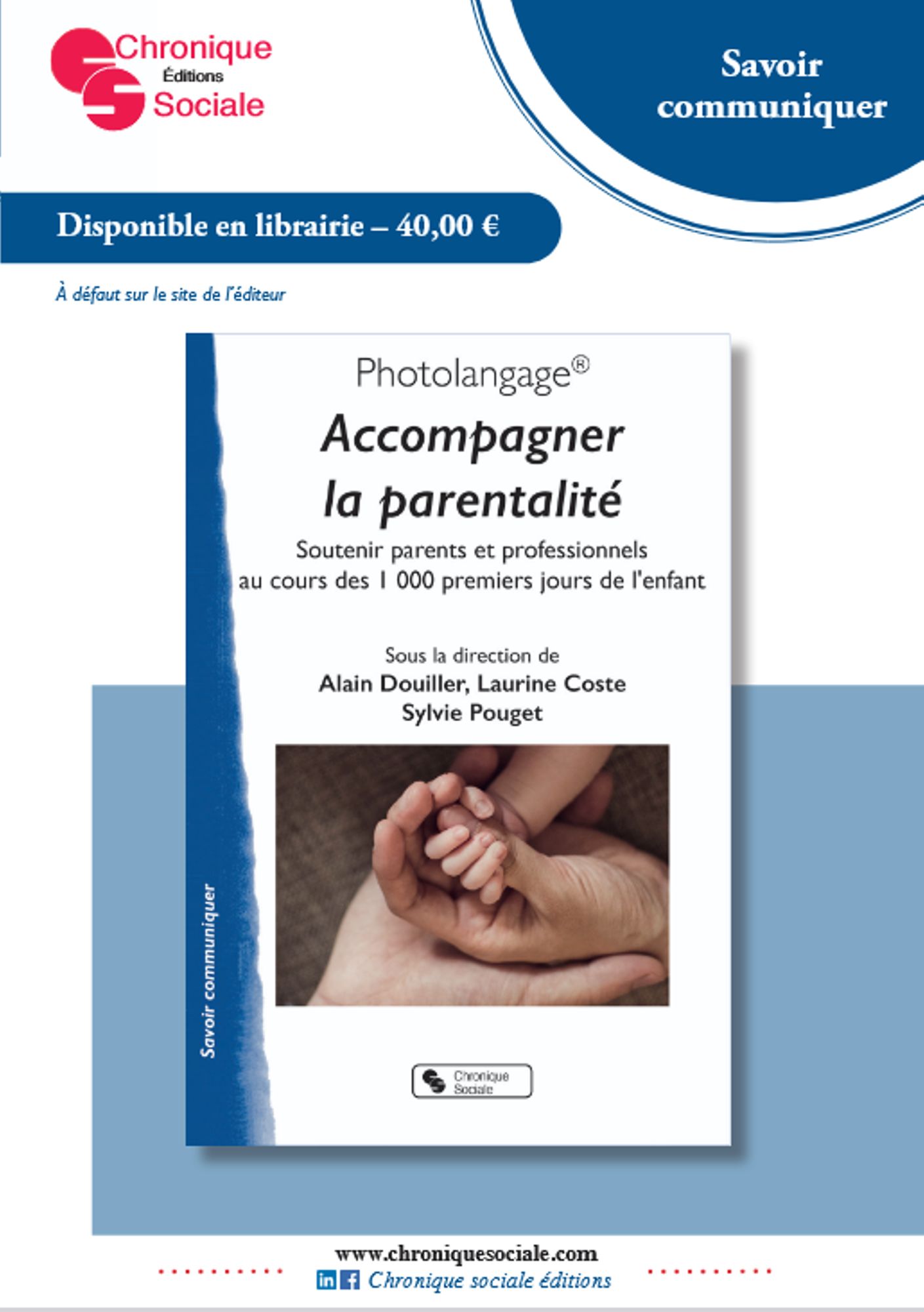 « Accompagner la parentalité » Méthode d’animation et utilisation du dossier Photolangage®