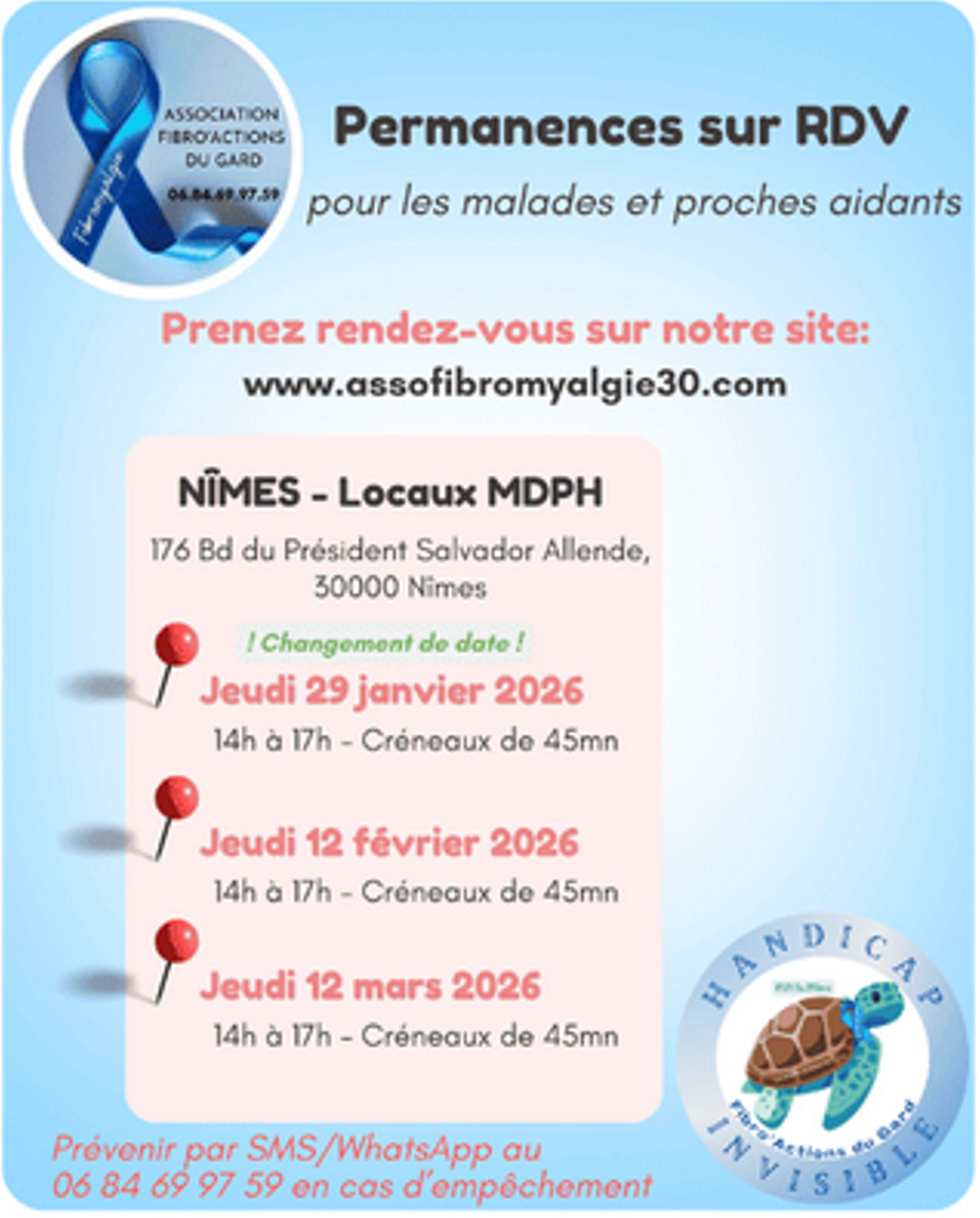 Association Fibromyalgie 30 - Permanence MDPH