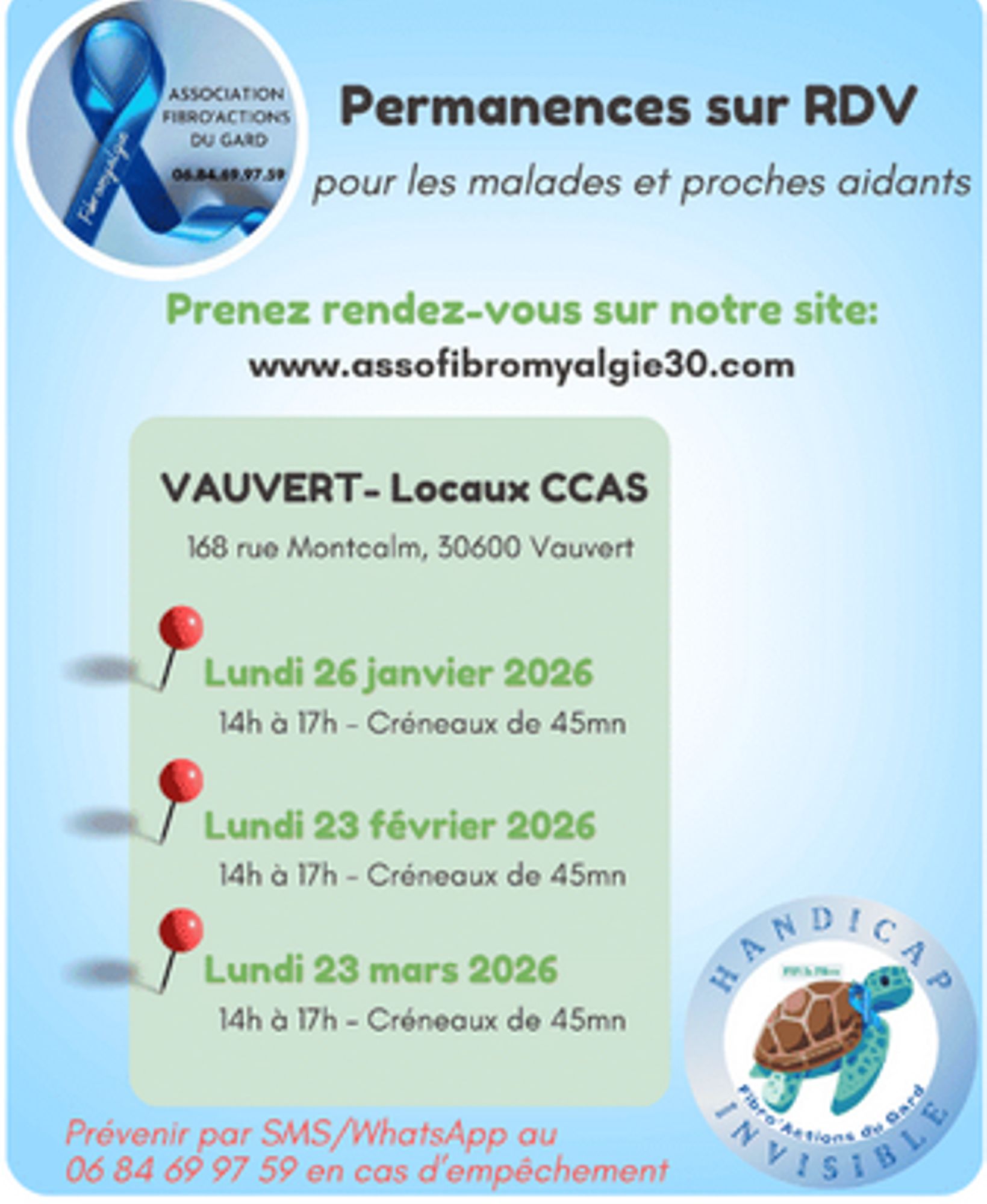 Association Fibromyalgie 30 - Permanence sur RDV