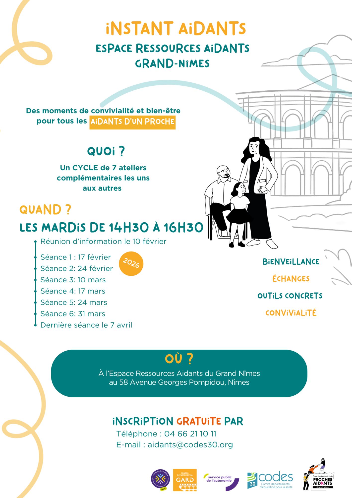 Instant Aidants un cycle de 7 ateliers