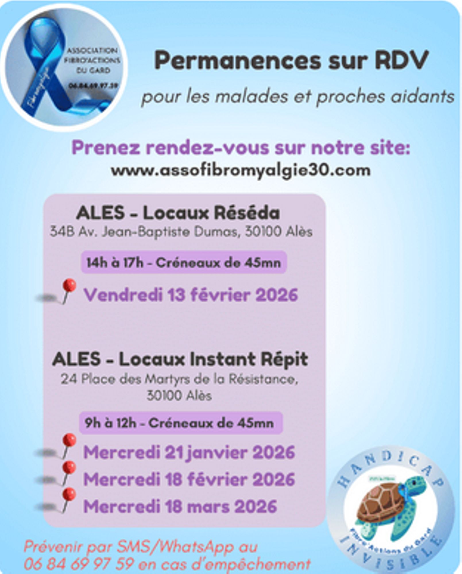 Association Fibromyalgie 30 - Permanence sur RDV
