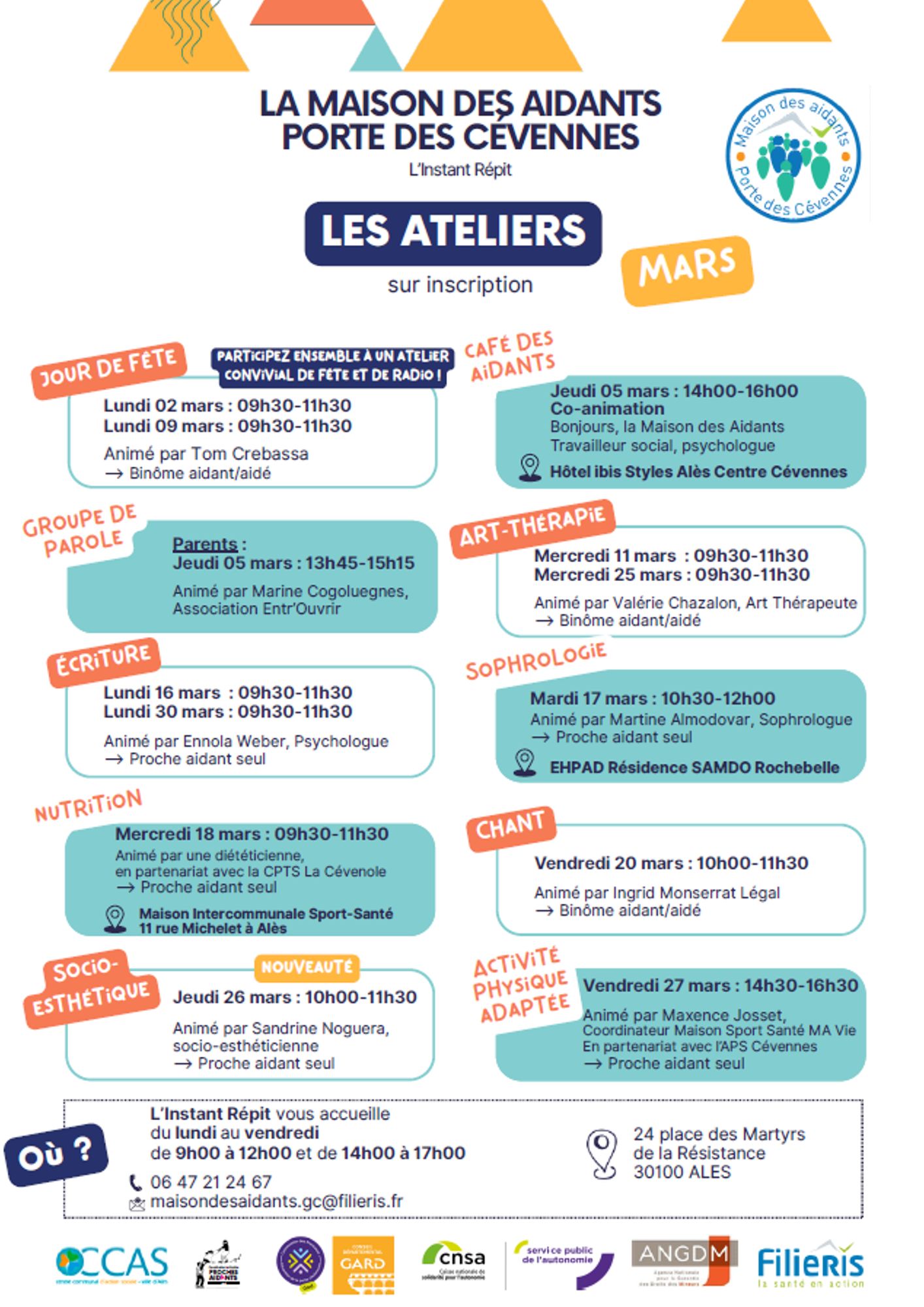 Programme de la Maison des aidants