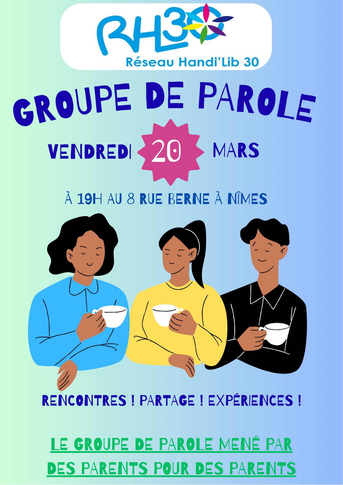 Groupe de parole Réseau Handi'Lib 30