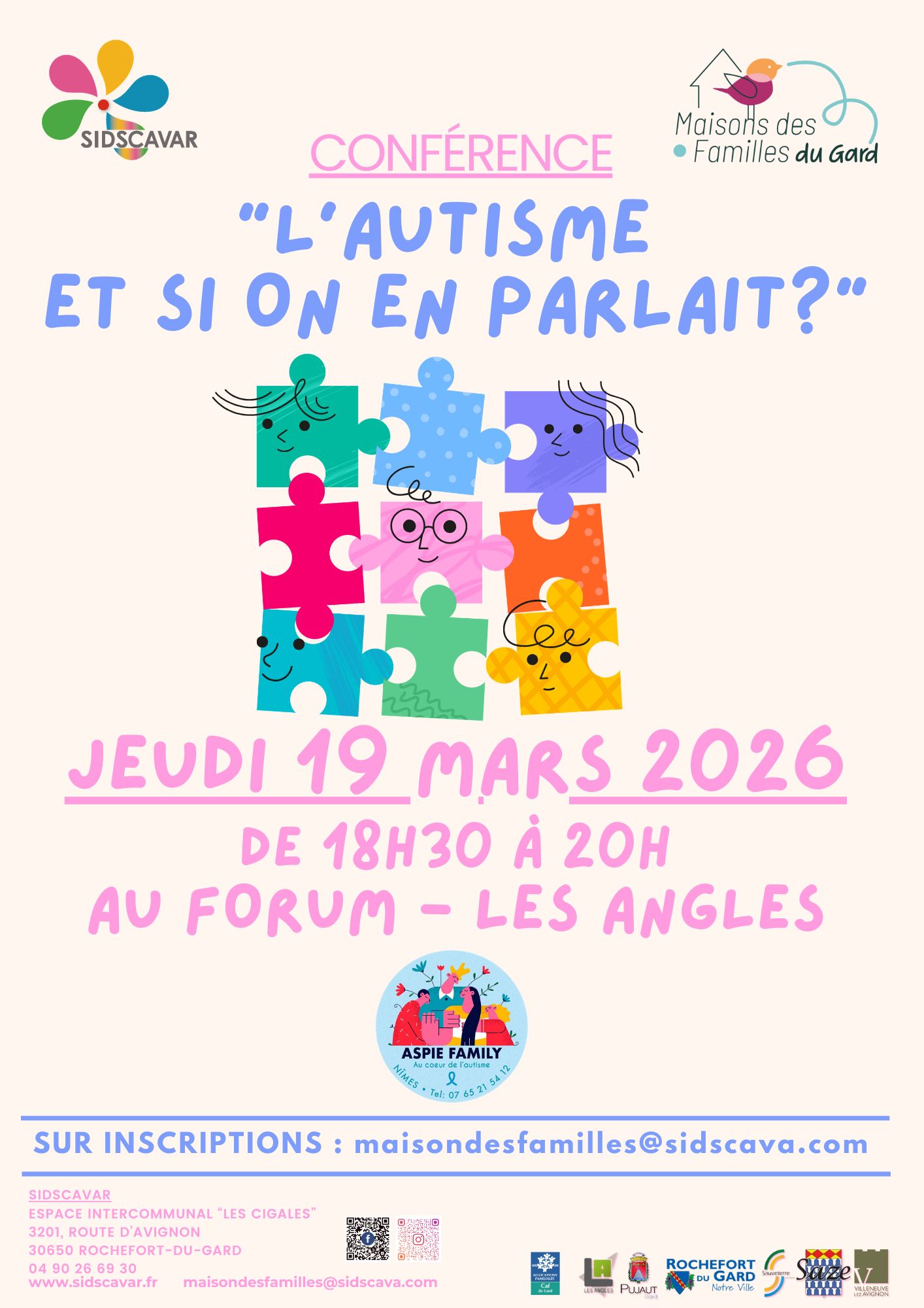 CONFERENCE "Autisme, et si on en parlait ?"