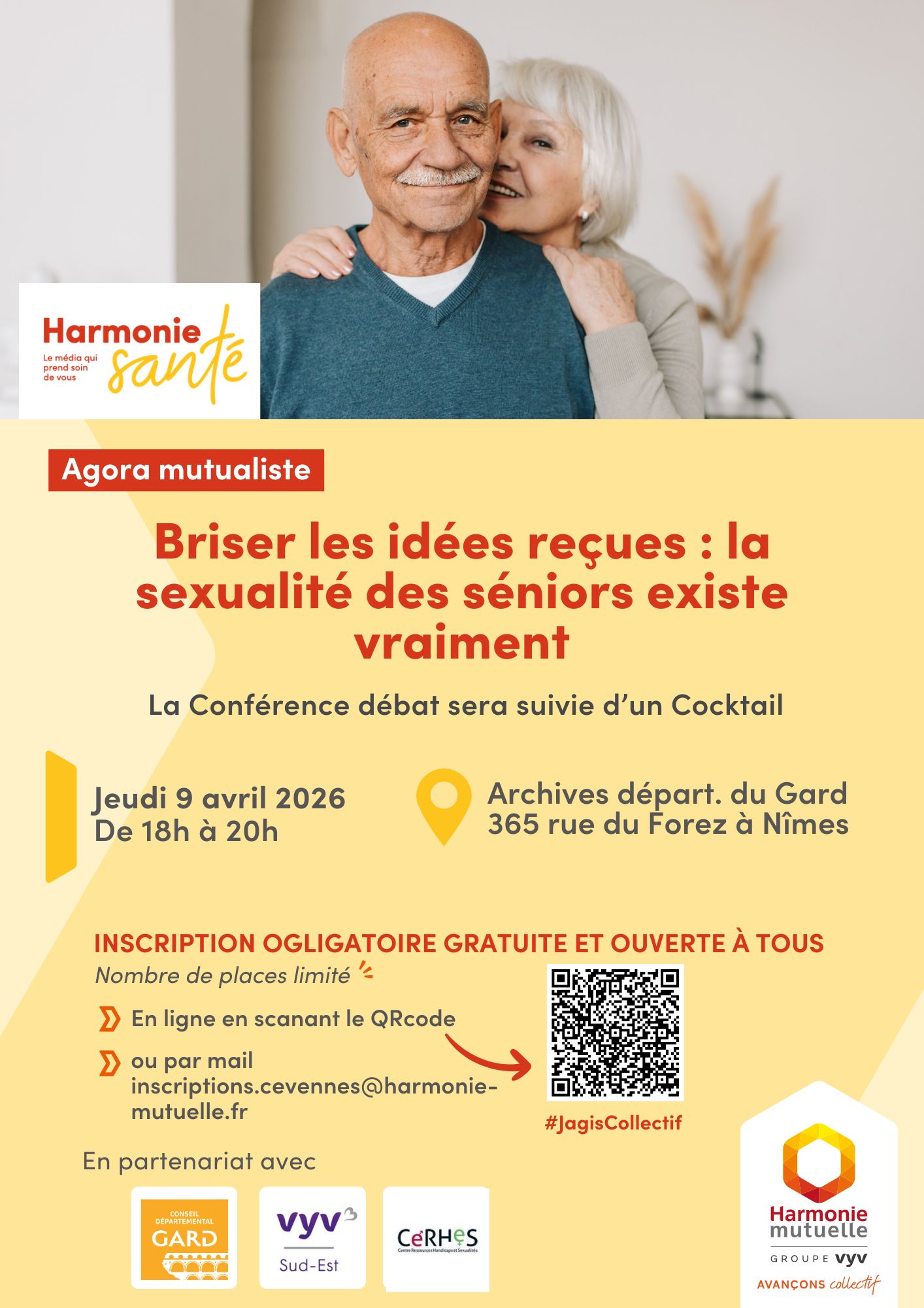 Conférence débat : "Briser les idées reçues : la sexualité des séniors existe vraiment"