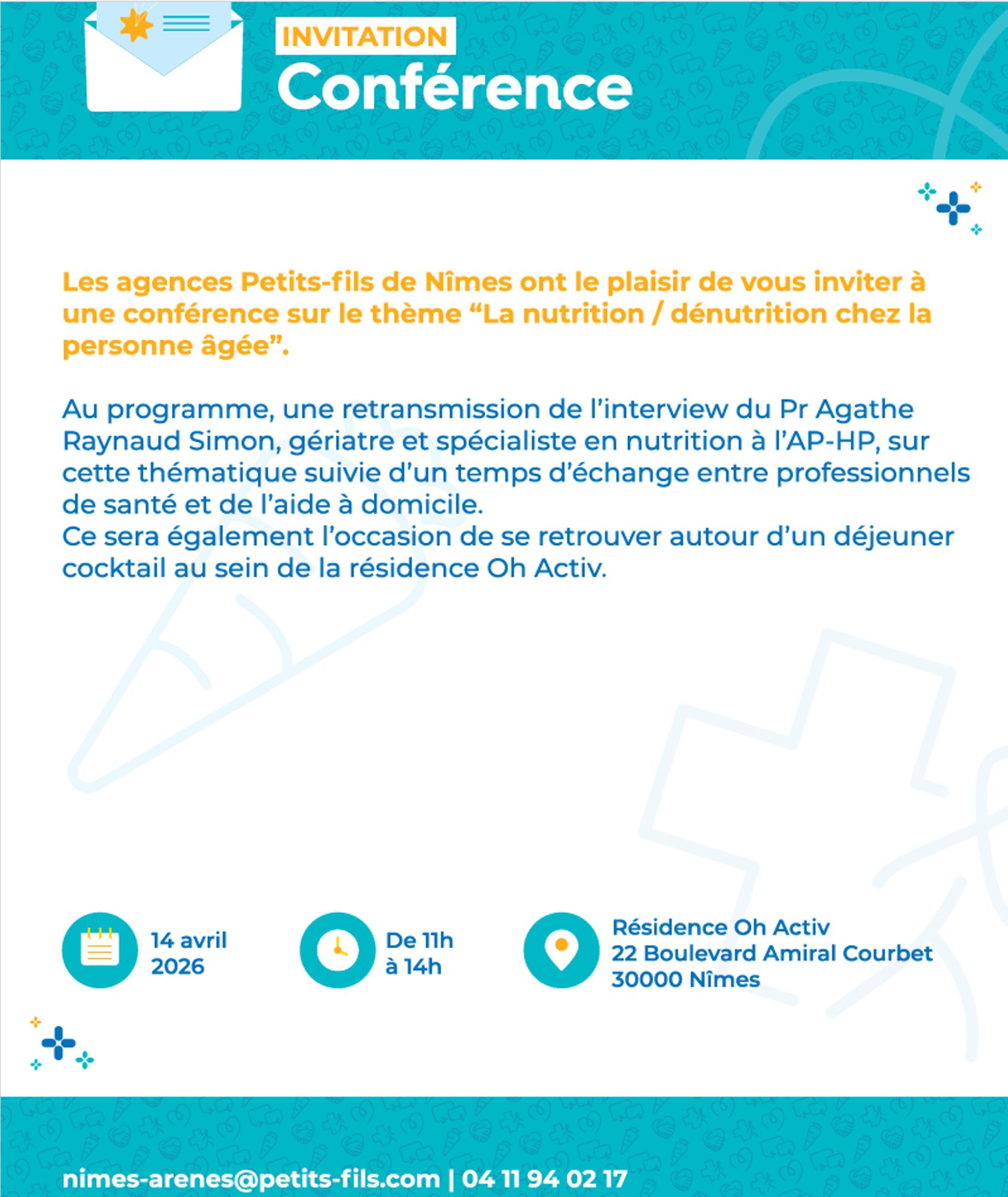 Conférence "Nutrition / dénutrition chez la personne âgée