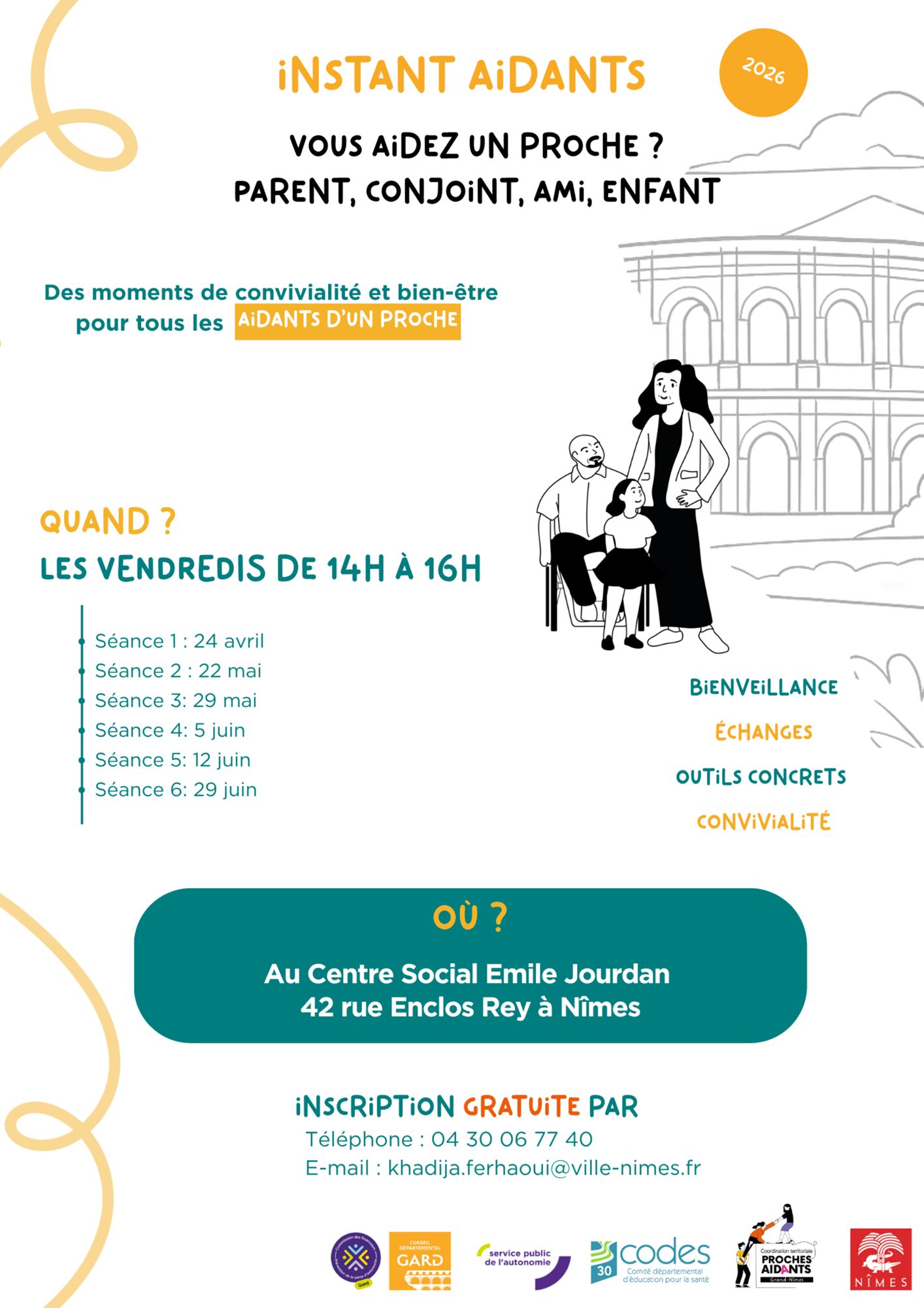 Instant Aidants un cycle d'ateliers