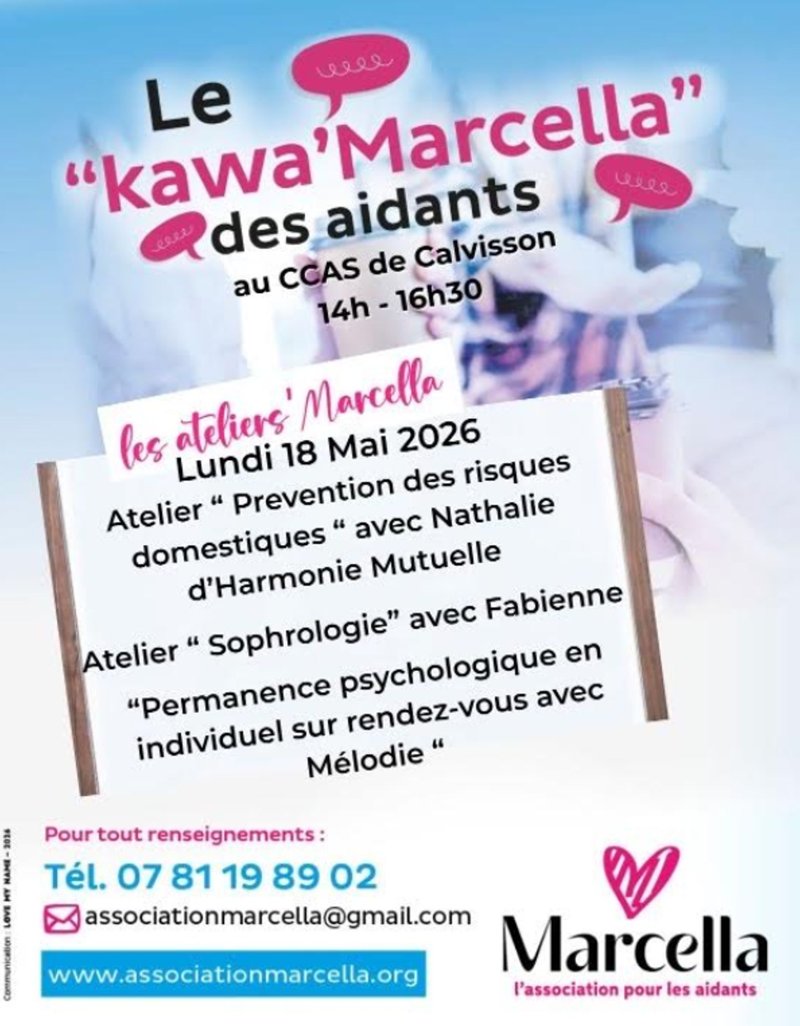 Atelier Préventions des risques domestiques / Sophrologie / Permanence psychologique 