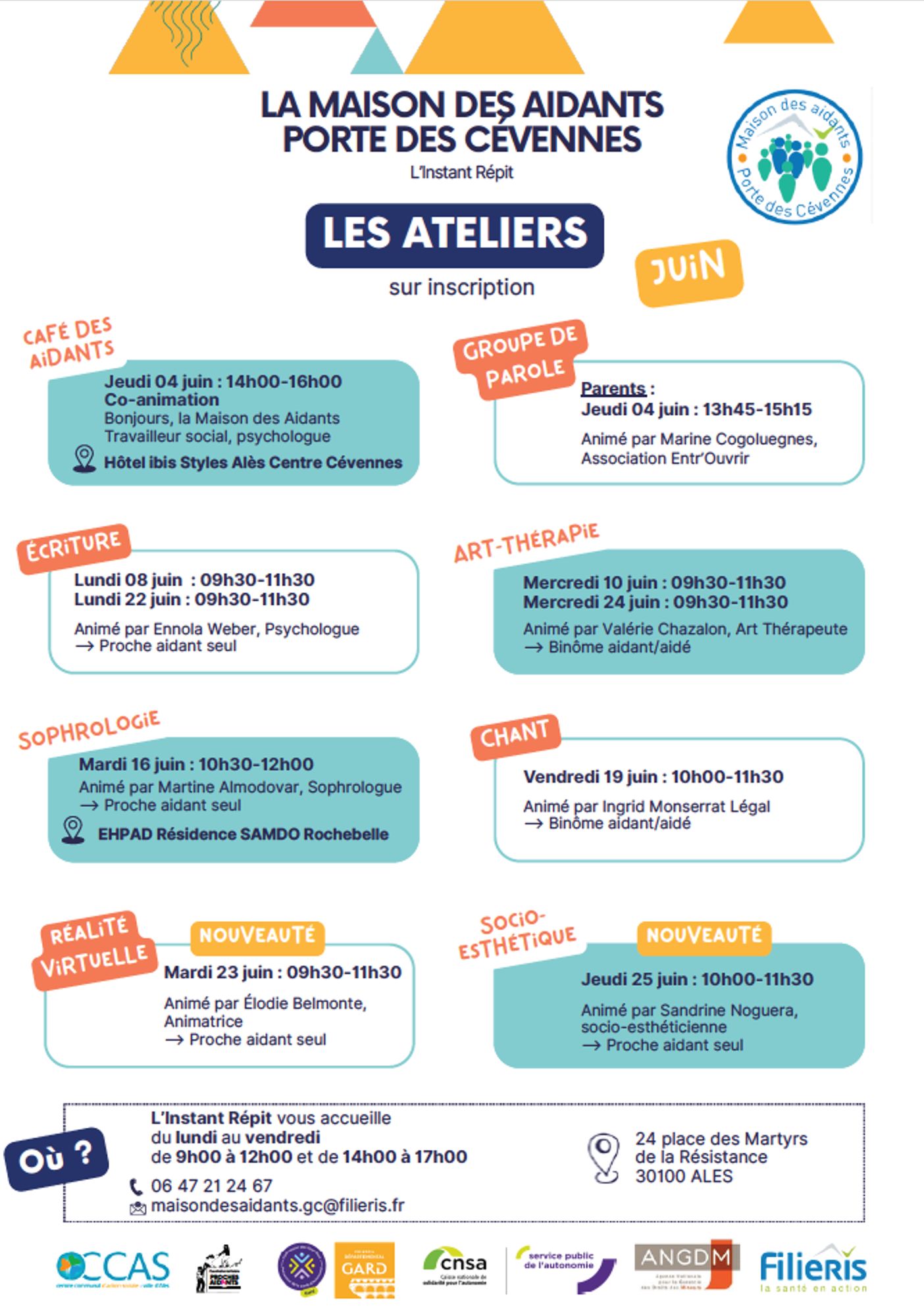 Programme de la Maison des aidants