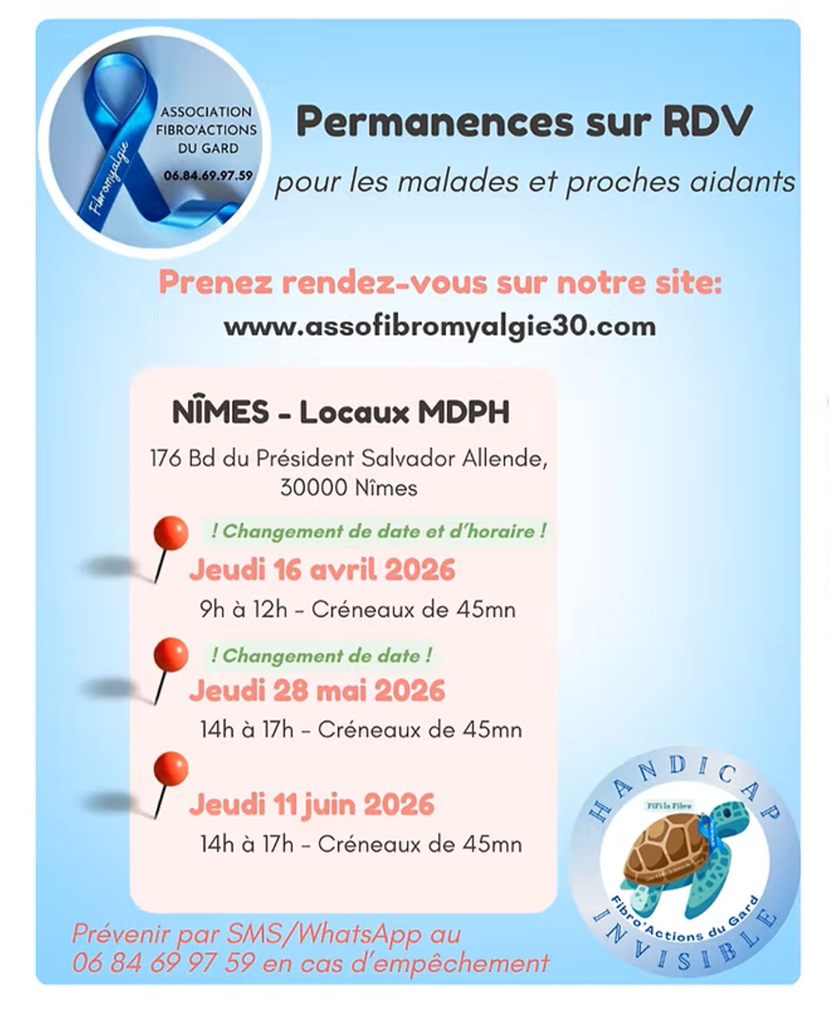 Association Fibromyalgie 30 - Permanence sur RDV