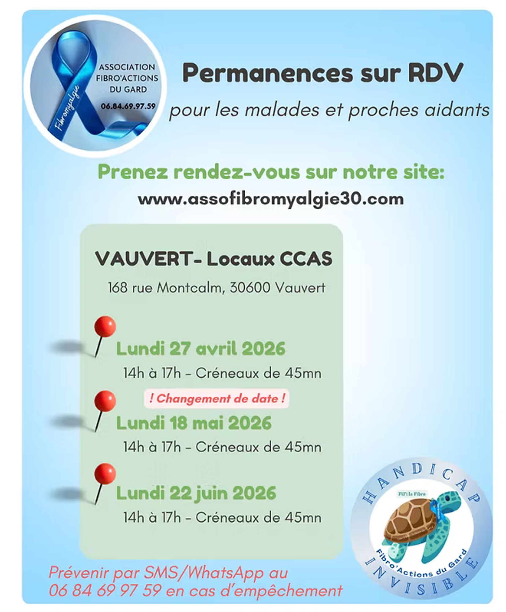 Association Fibromyalgie 30 - Permanence sur RDV