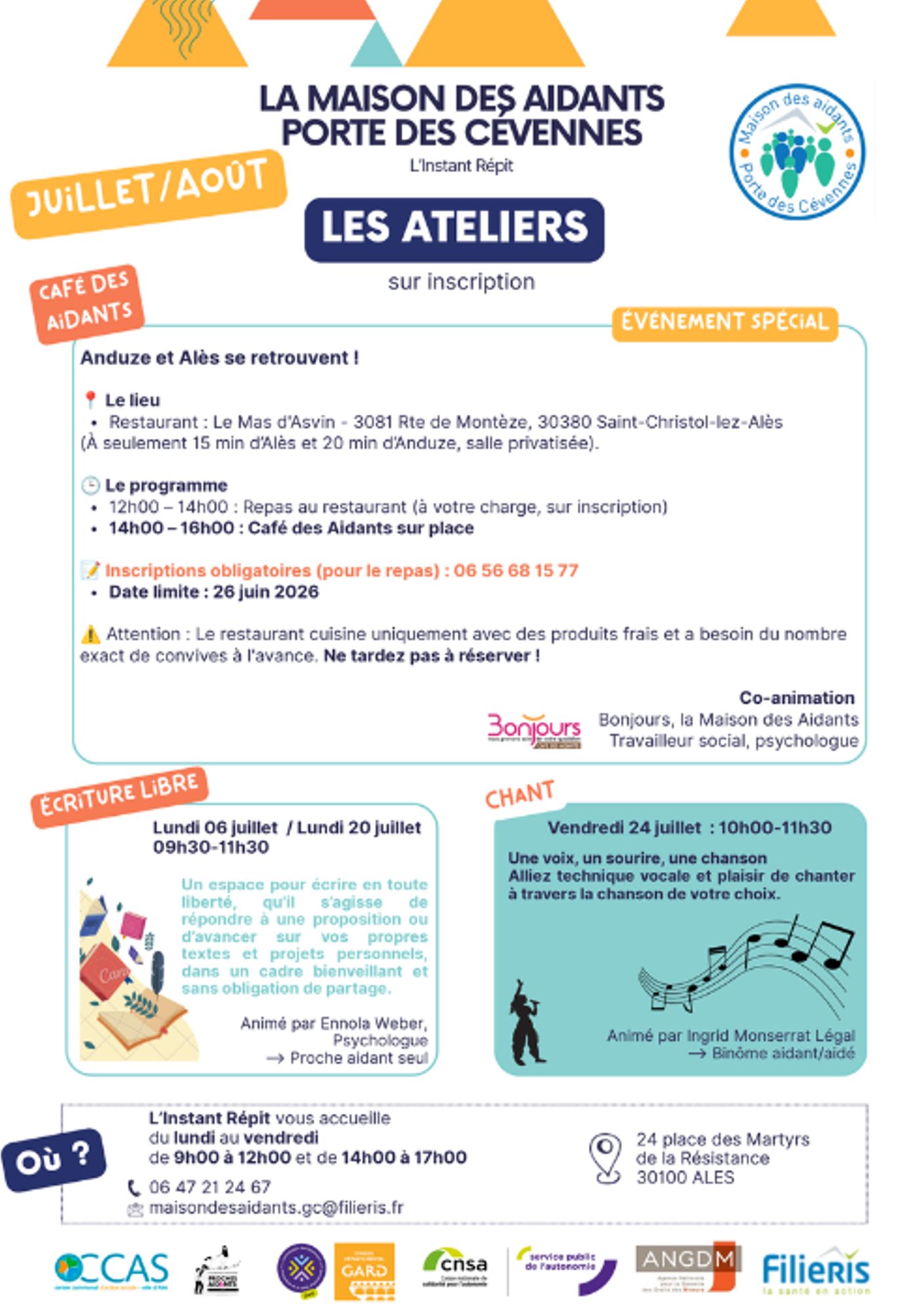 Programme de la Maison des aidants 