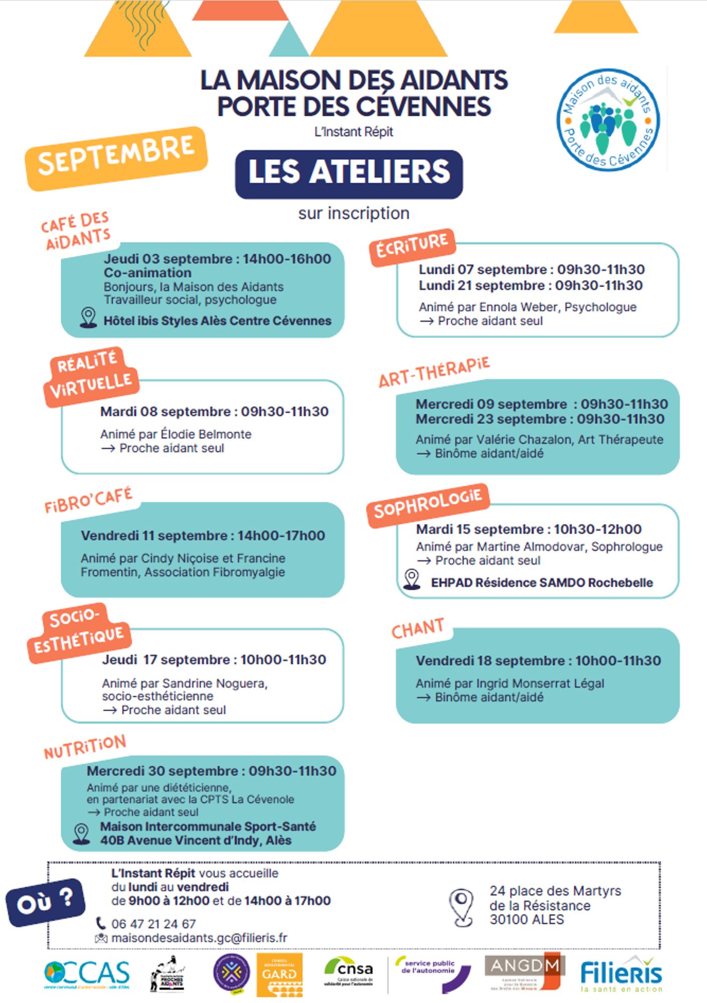 Programme de la Maison des aidants