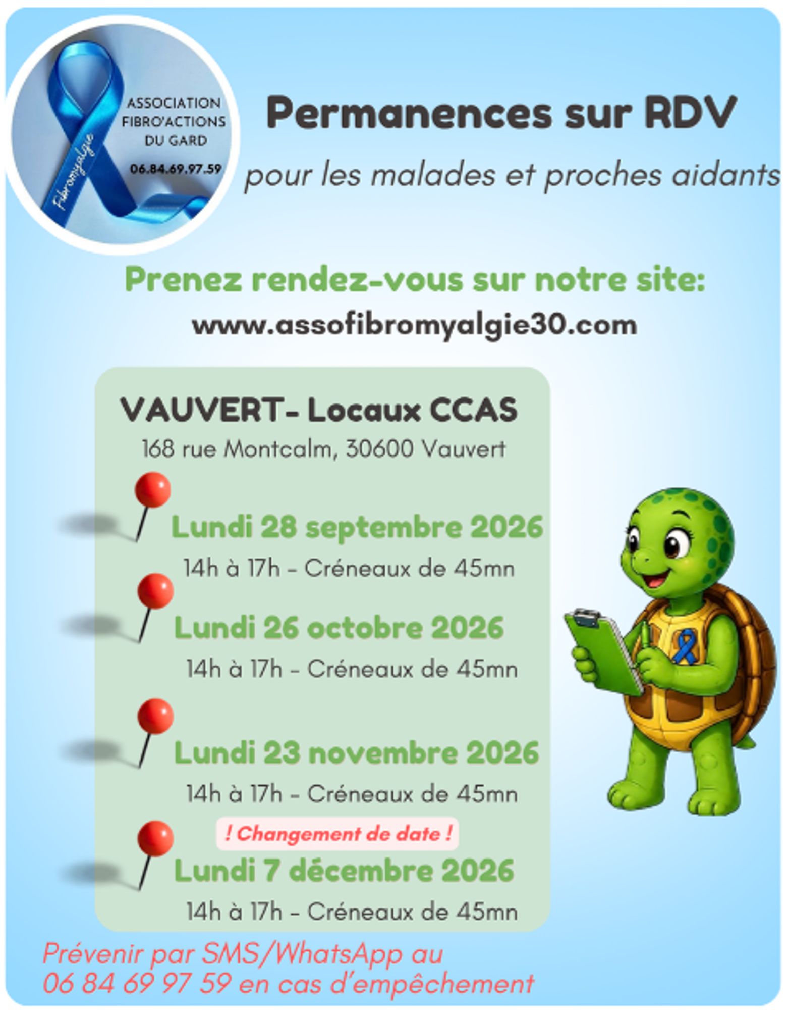 Association Fibromyalgie 30 - Permanence sur RDV